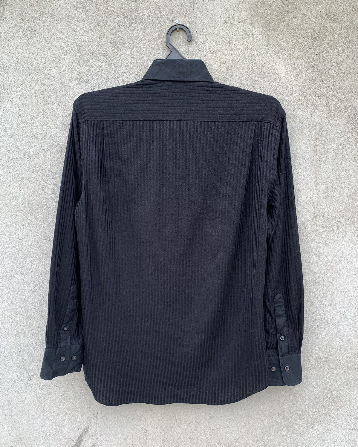 Lanvin Lanvin Black Long Sleeve Button Ups Stripe Shirt Size US M / EU 48-50 / 2 - 5 Thumbnail