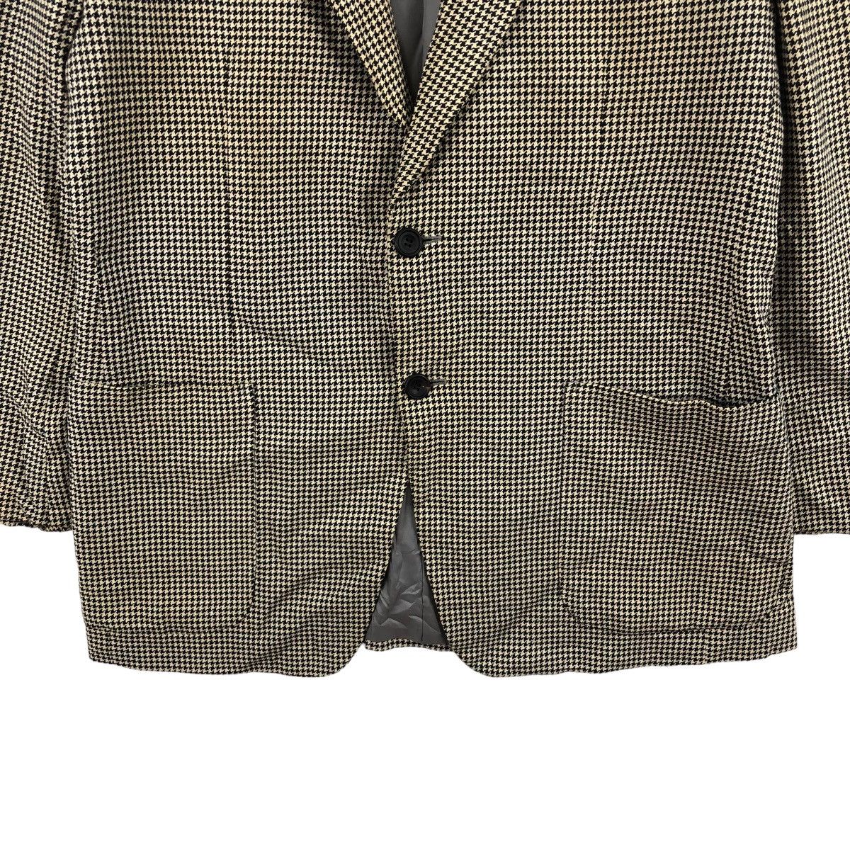 Vintage Vintage GUABELLO Sea Island Blazer Jacket Houndstooth Design Size 48R - 3 Thumbnail