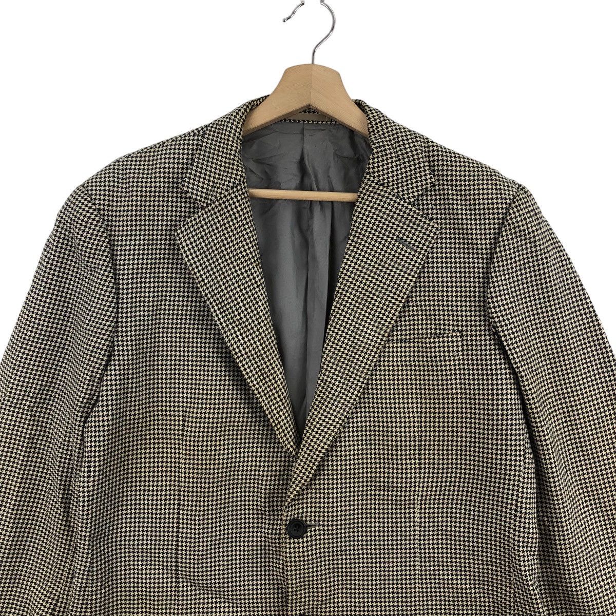 Vintage Vintage GUABELLO Sea Island Blazer Jacket Houndstooth Design Size 48R - 2 Thumbnail