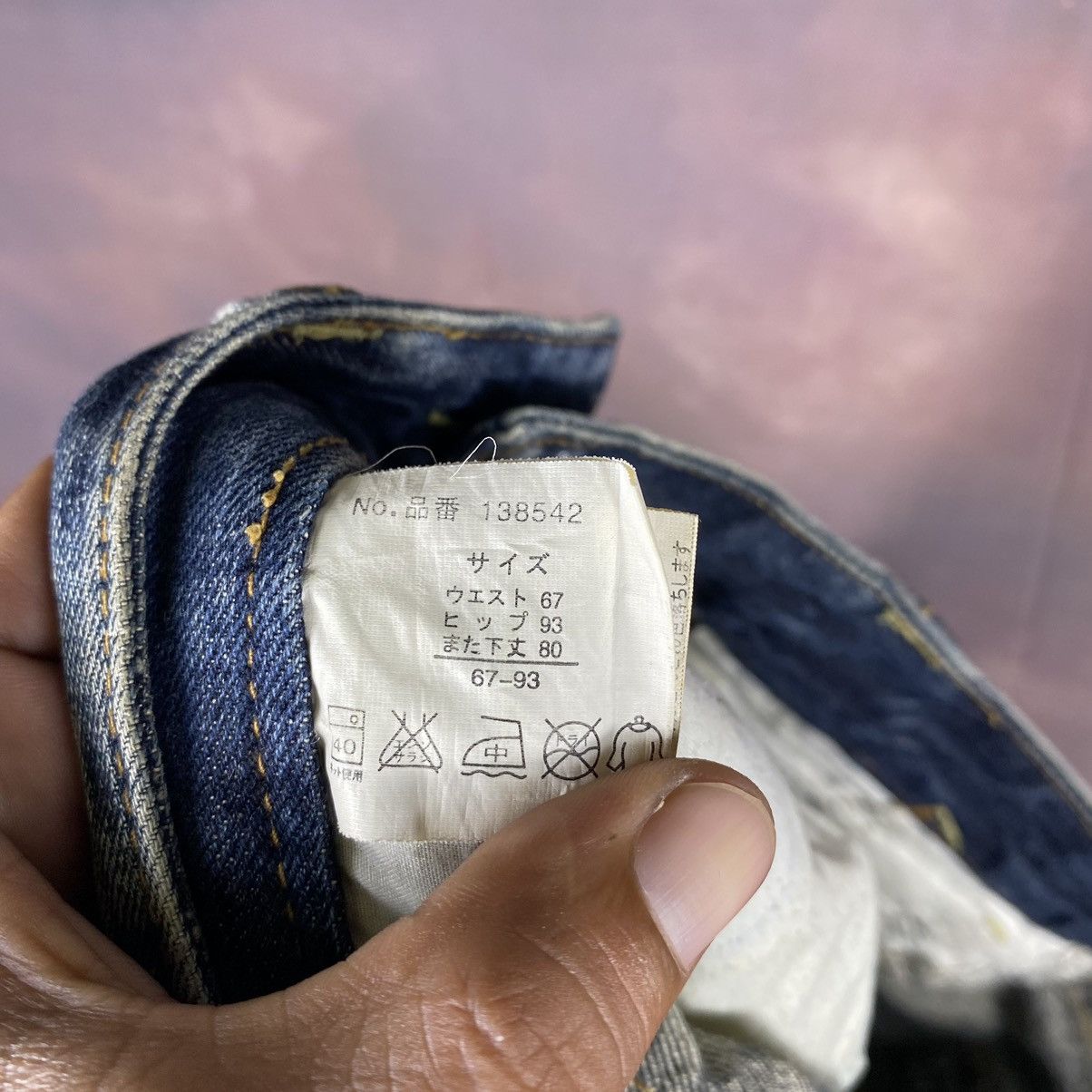 Japanese Brand × Jean × Vintage Vintage Denim Spellout Bell Bottom Trouser Denim Flare Jeans Size 31" - 10 Thumbnail