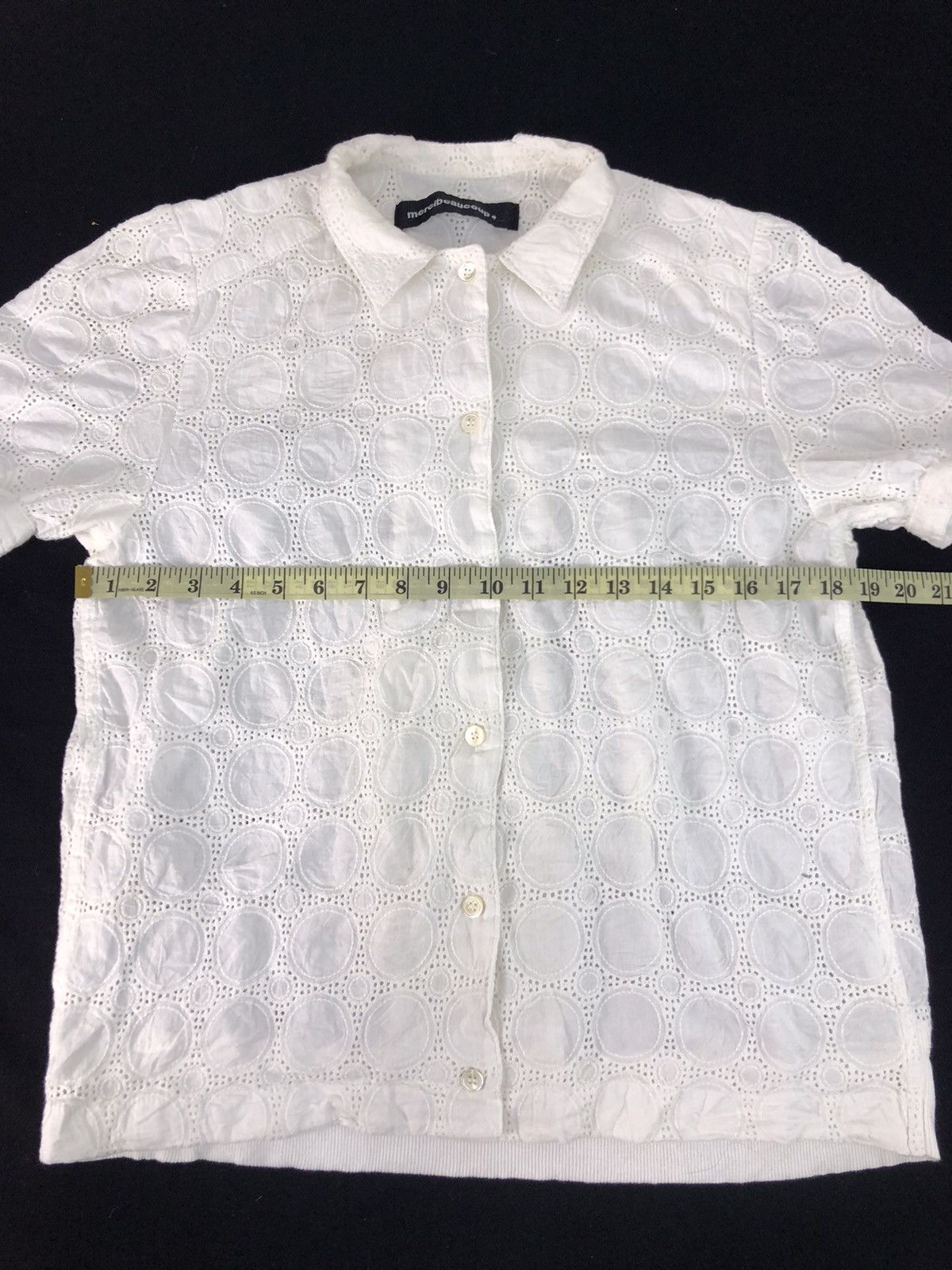 Issey Miyake × mercibeaucoup 90s Mercibeaucoup Issey Miyake Blouson Floral Design Shirt Size M / US 6-8 / IT 42-44 - 8 Thumbnail