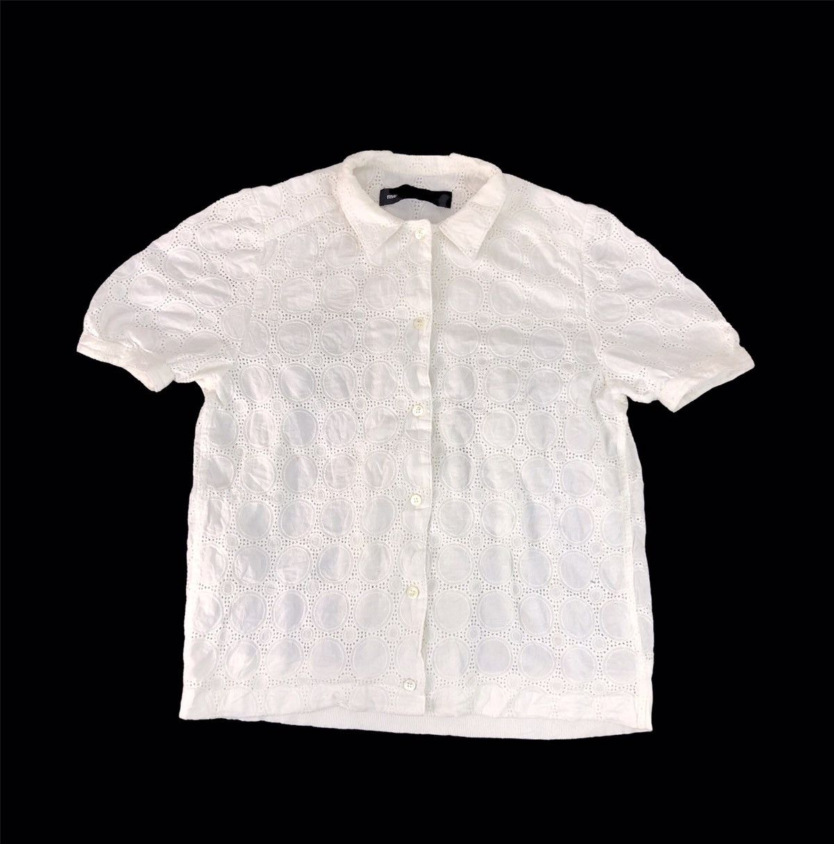 Issey Miyake × mercibeaucoup 90s Mercibeaucoup Issey Miyake Blouson Floral Design Shirt Size M / US 6-8 / IT 42-44 - 1 Thumbnail