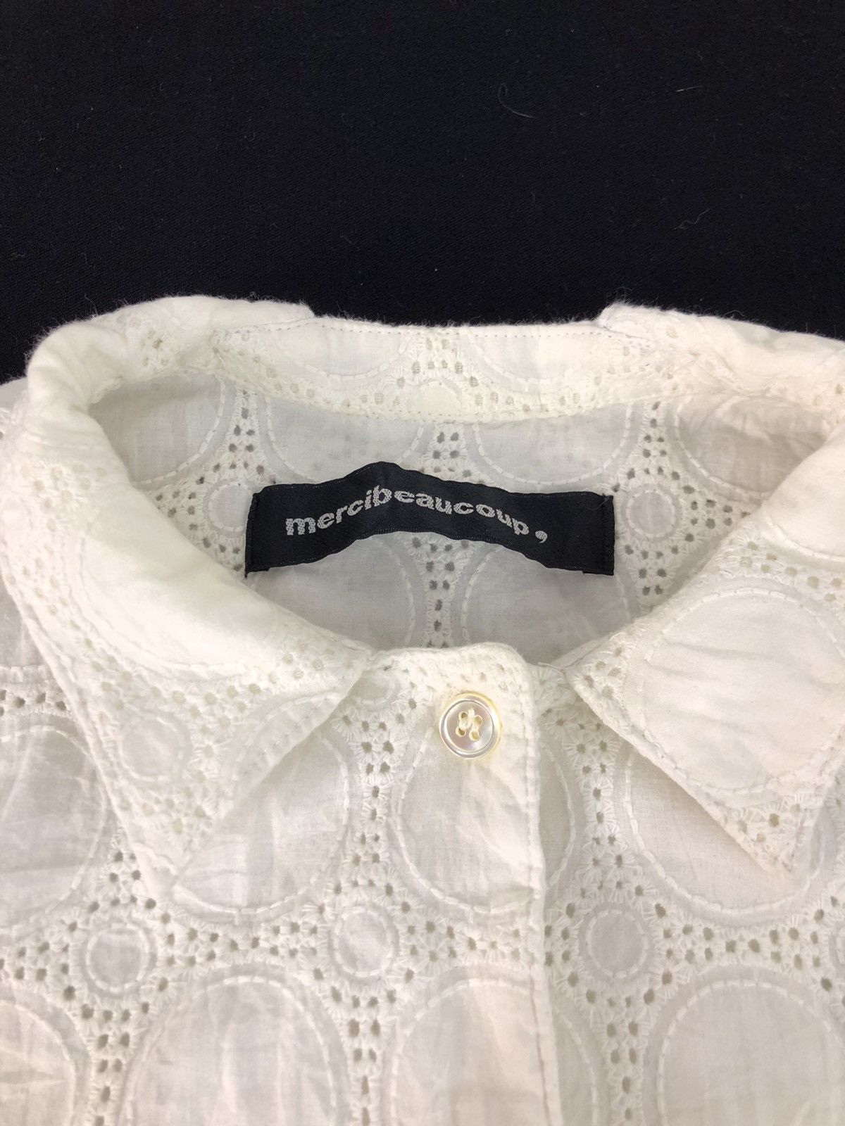 Issey Miyake × mercibeaucoup 90s Mercibeaucoup Issey Miyake Blouson Floral Design Shirt Size M / US 6-8 / IT 42-44 - 4 Thumbnail