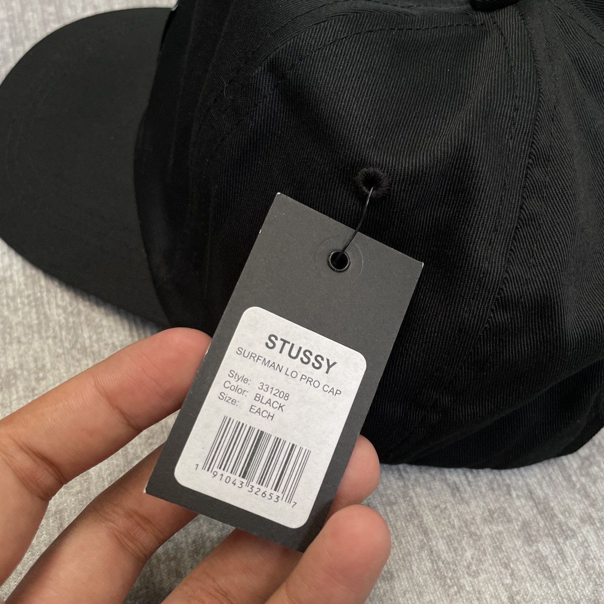 Other STUSSY LO PRO CAP " SURFMAN " BLACK Size ONE SIZE - 3 Thumbnail