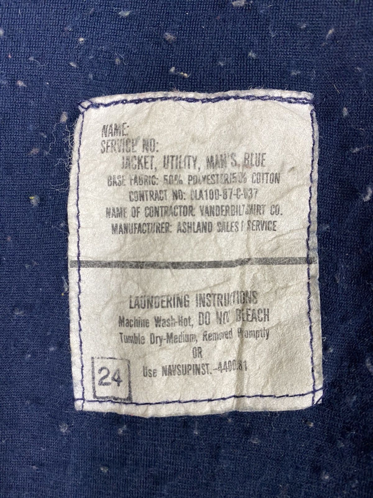 Usn Vintage 80s USN 32 Top Zipper Jacket Size US S / EU 44-46 / 1 - 7 Thumbnail