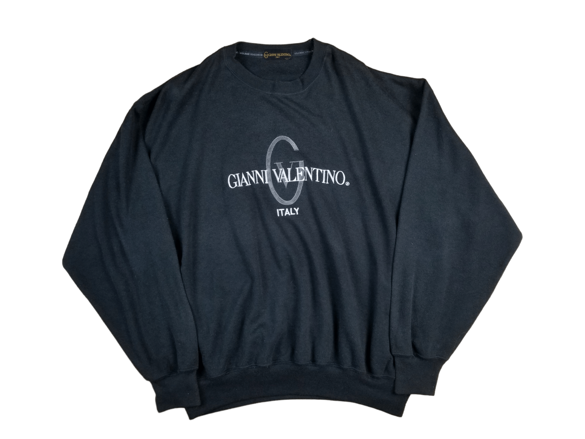 Gianni Valentino × Valentino × Vintage Vintage Sweatshirt Gianni Valentino Big Logo Size US XL / EU 56 / 4 - 1 Thumbnail