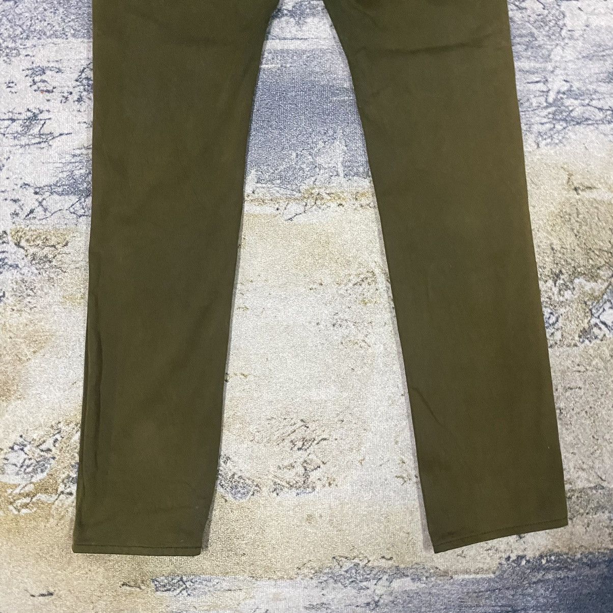 GU × Japanese Brand × Vintage Vintage Japan Gu Olive Green Elastic Jeans Size US 33 - 7 Thumbnail