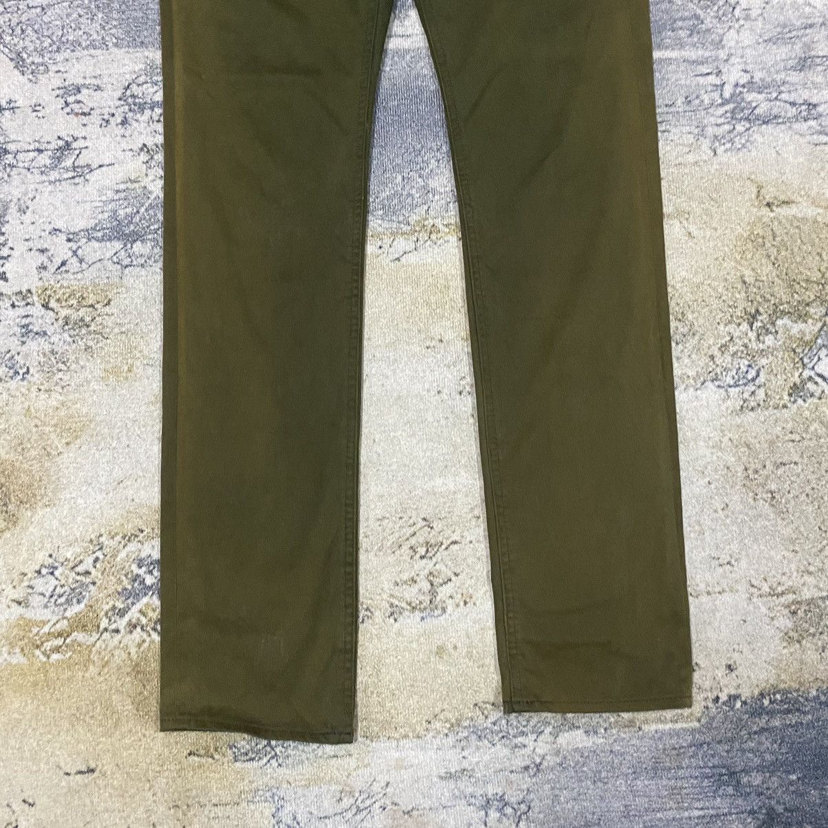 GU × Japanese Brand × Vintage Vintage Japan Gu Olive Green Elastic Jeans Size US 33 - 3 Thumbnail