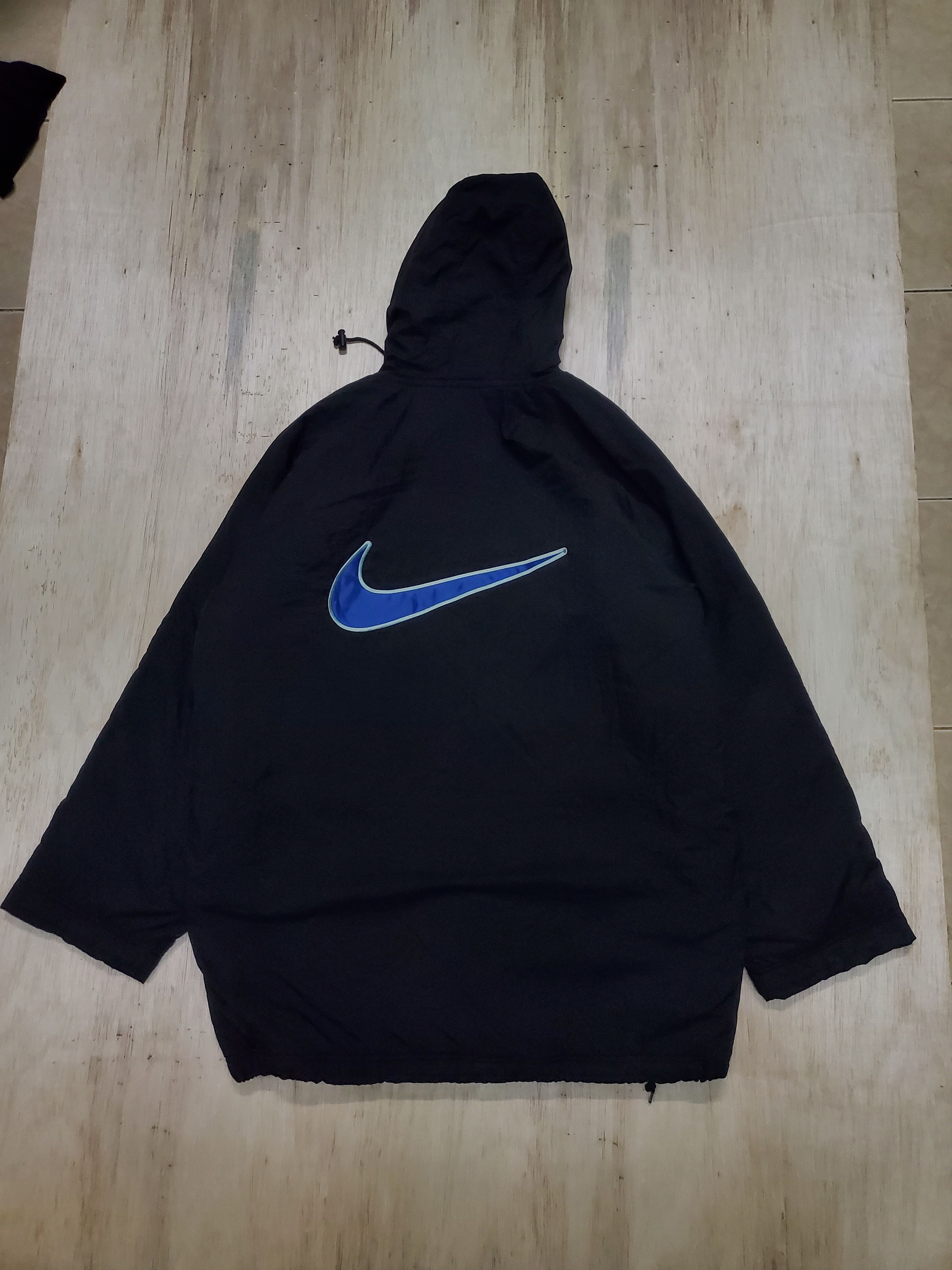 Nike × Vintage 🔥Vintage Nike Big Swoosh Rain Jacket🔥 Size US L / EU 52-54 / 3 - 1 Thumbnail