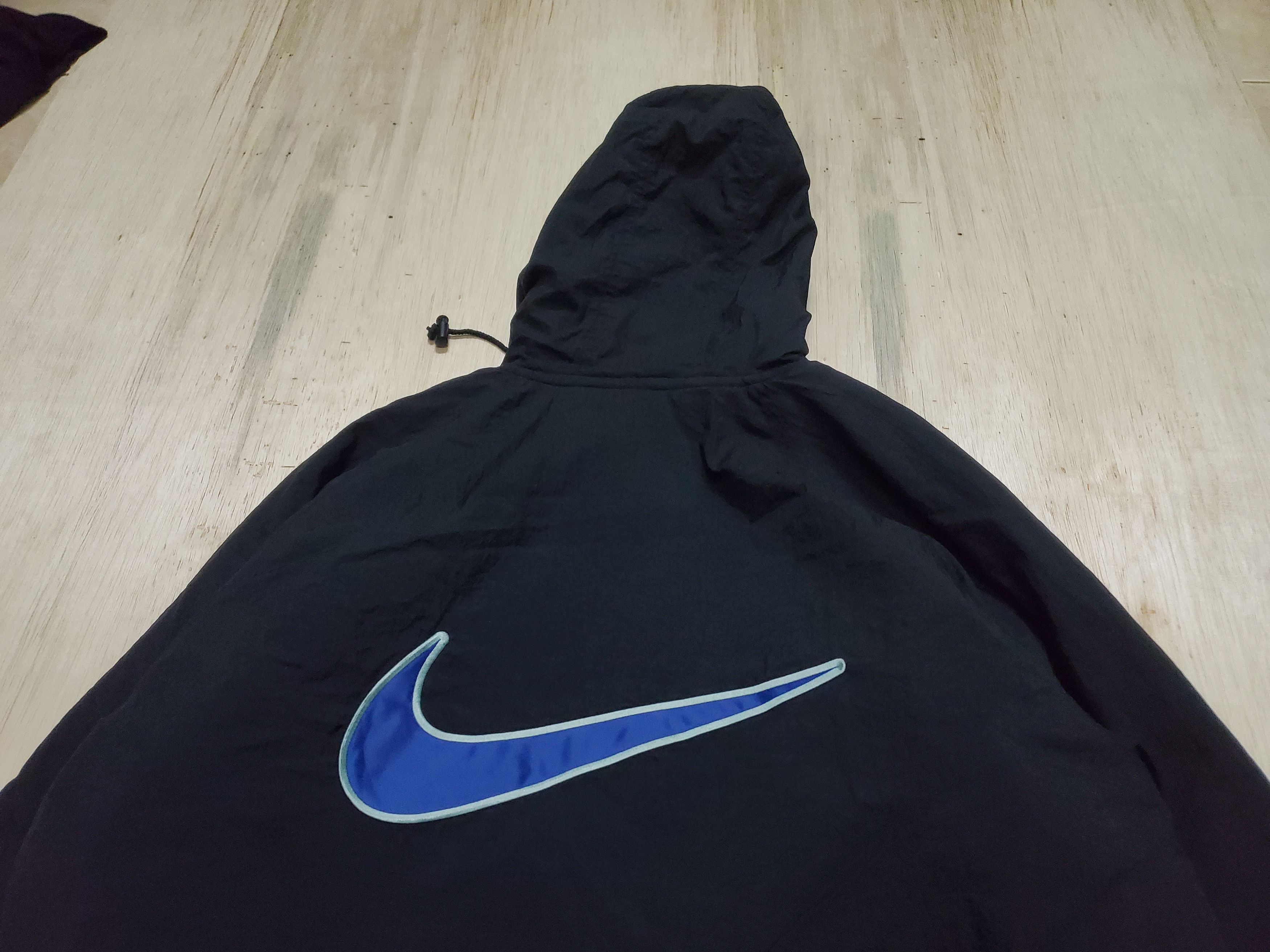 Nike × Vintage 🔥Vintage Nike Big Swoosh Rain Jacket🔥 Size US L / EU 52-54 / 3 - 8 Thumbnail