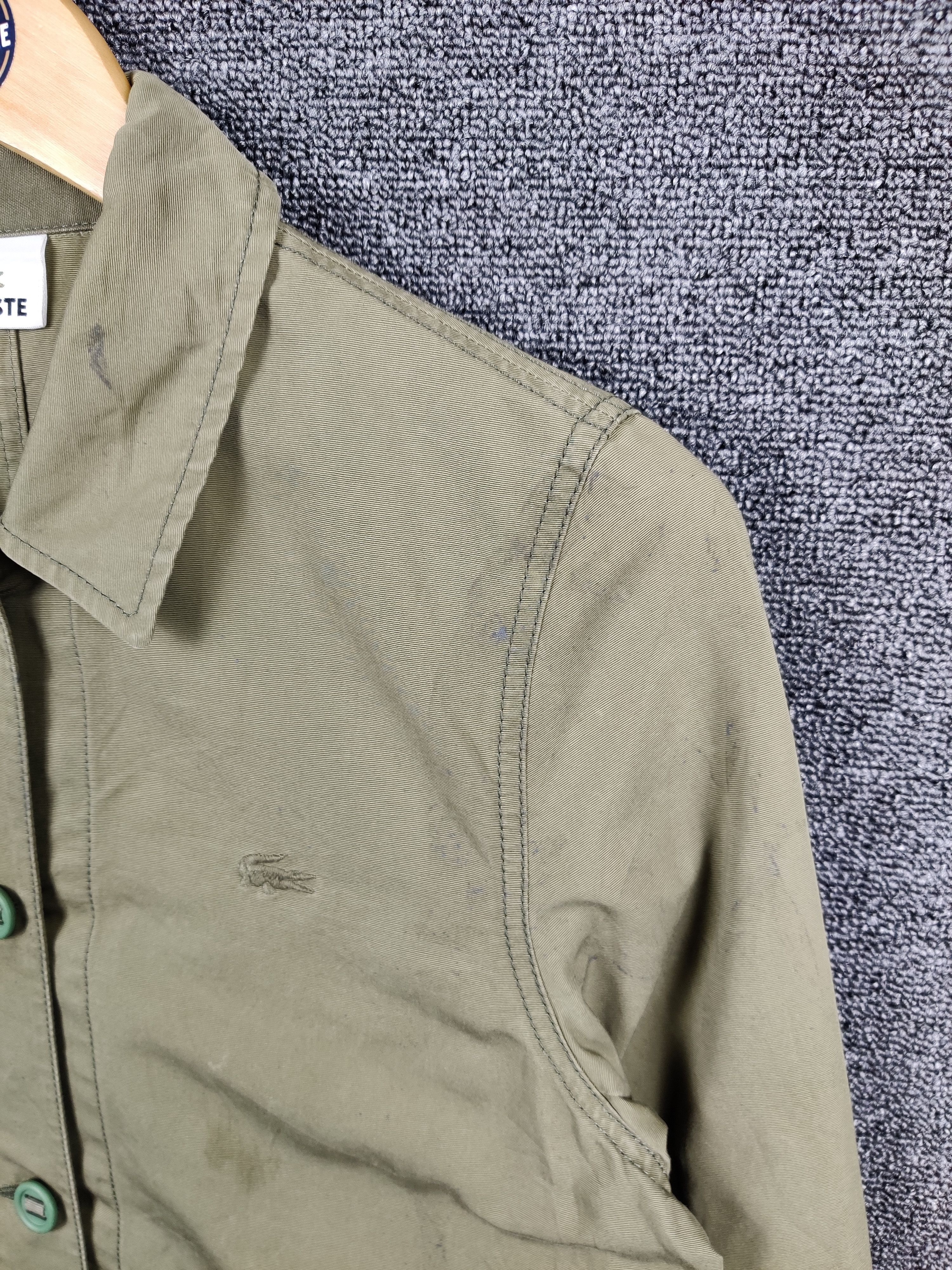 Lacoste Vintage Lacoste Army Military Jacket Olive Green Size US M / EU 48-50 / 2 - 8 Thumbnail