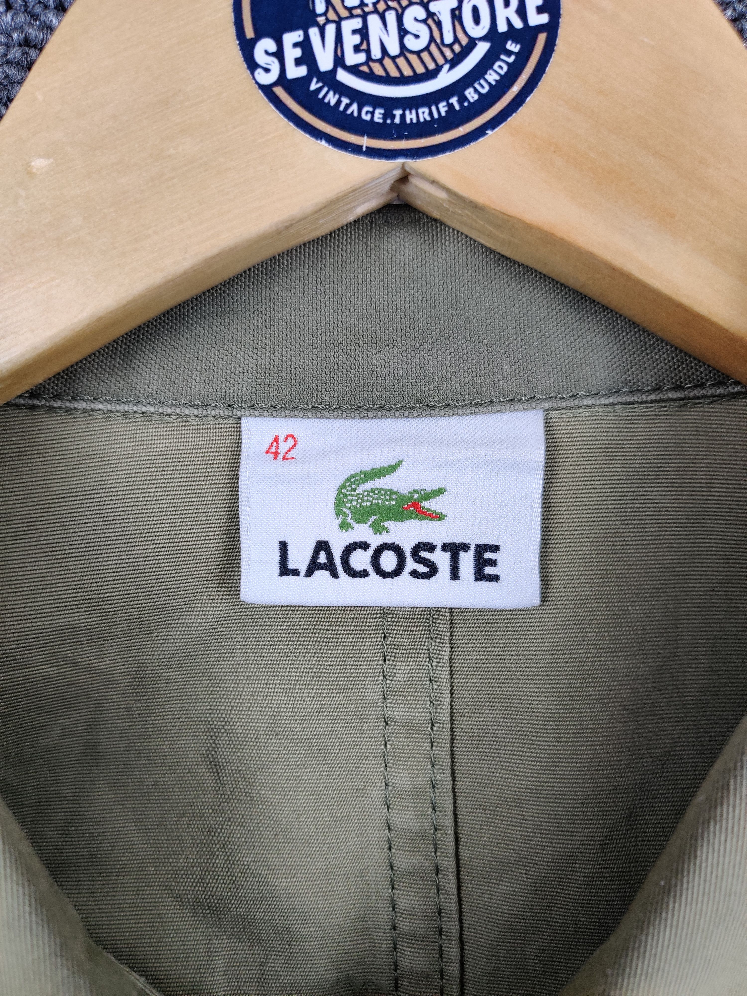 Lacoste Vintage Lacoste Army Military Jacket Olive Green Size US M / EU 48-50 / 2 - 9 Thumbnail