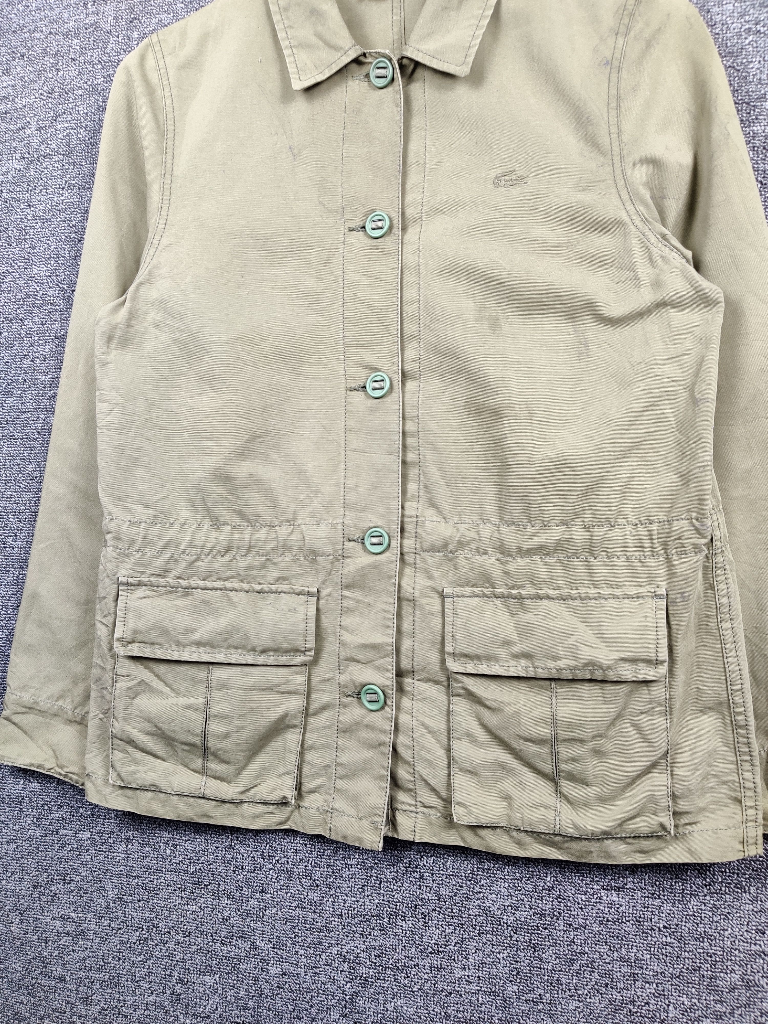 Lacoste Vintage Lacoste Army Military Jacket Olive Green Size US M / EU 48-50 / 2 - 7 Thumbnail