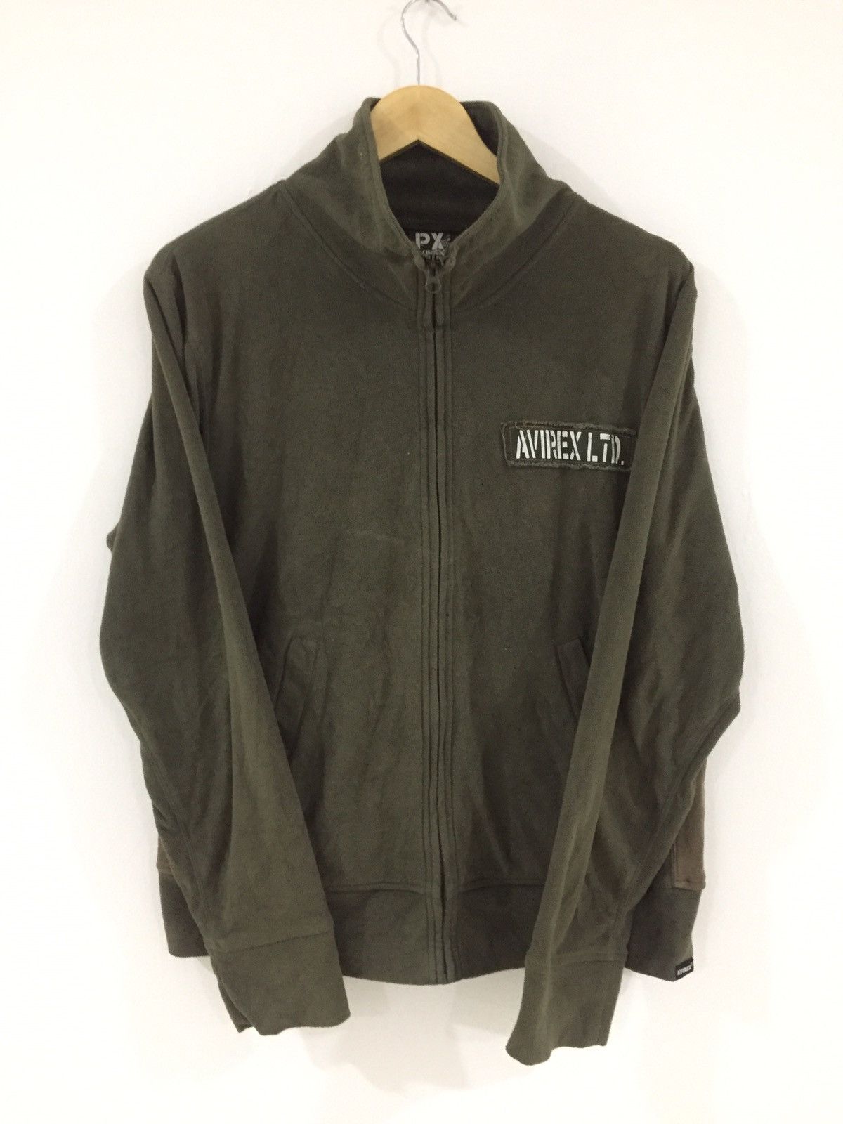 Avirex Vintage Avirex Air Force Fleece Army Jacket Olive Green Size US L / EU 52-54 / 3 - 1 Thumbnail