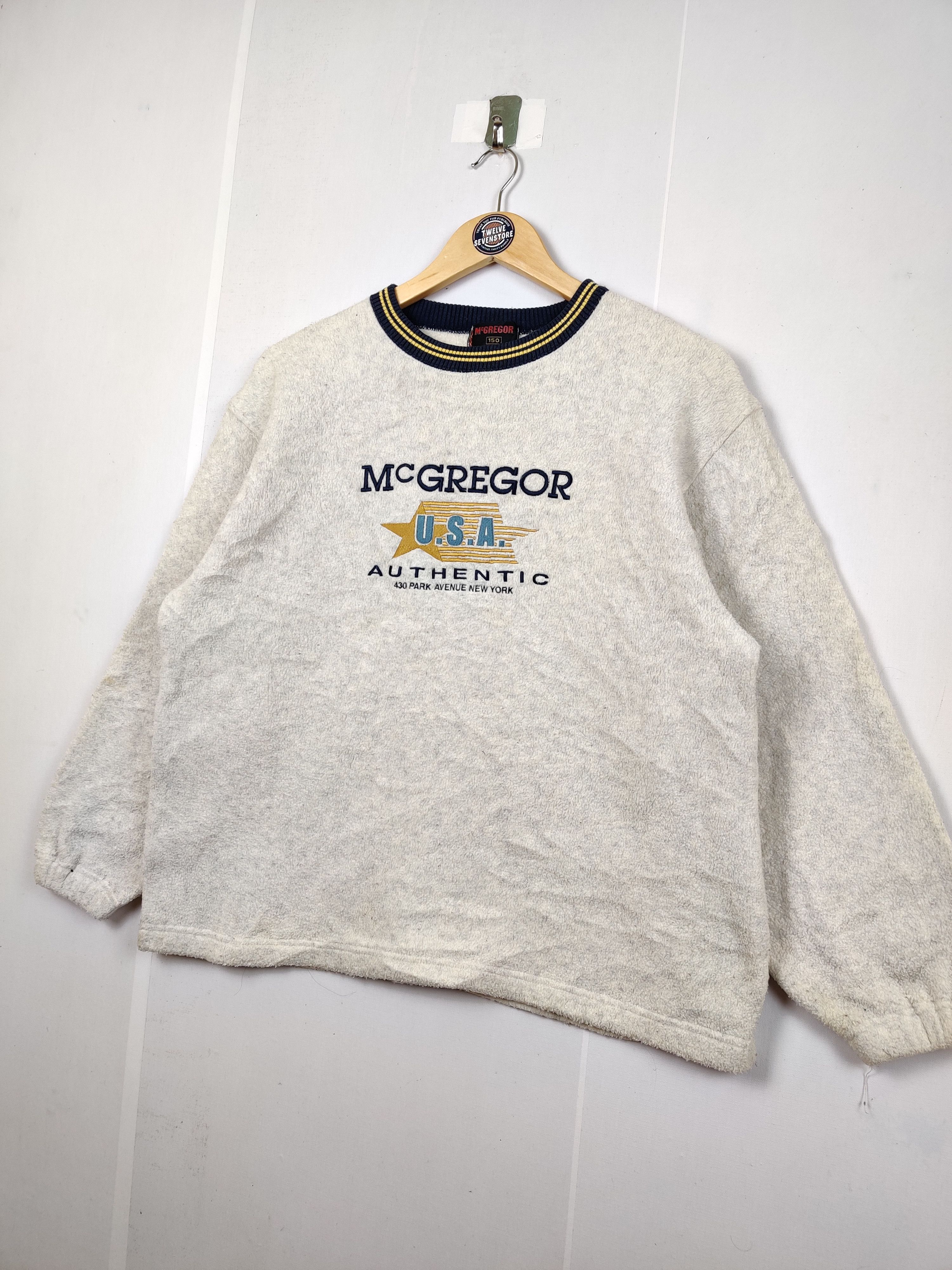 McGregor Vintage McGregor Embroidery Fleece Sweatshirt Size US L / EU 52-54 / 3 - 2 Thumbnail