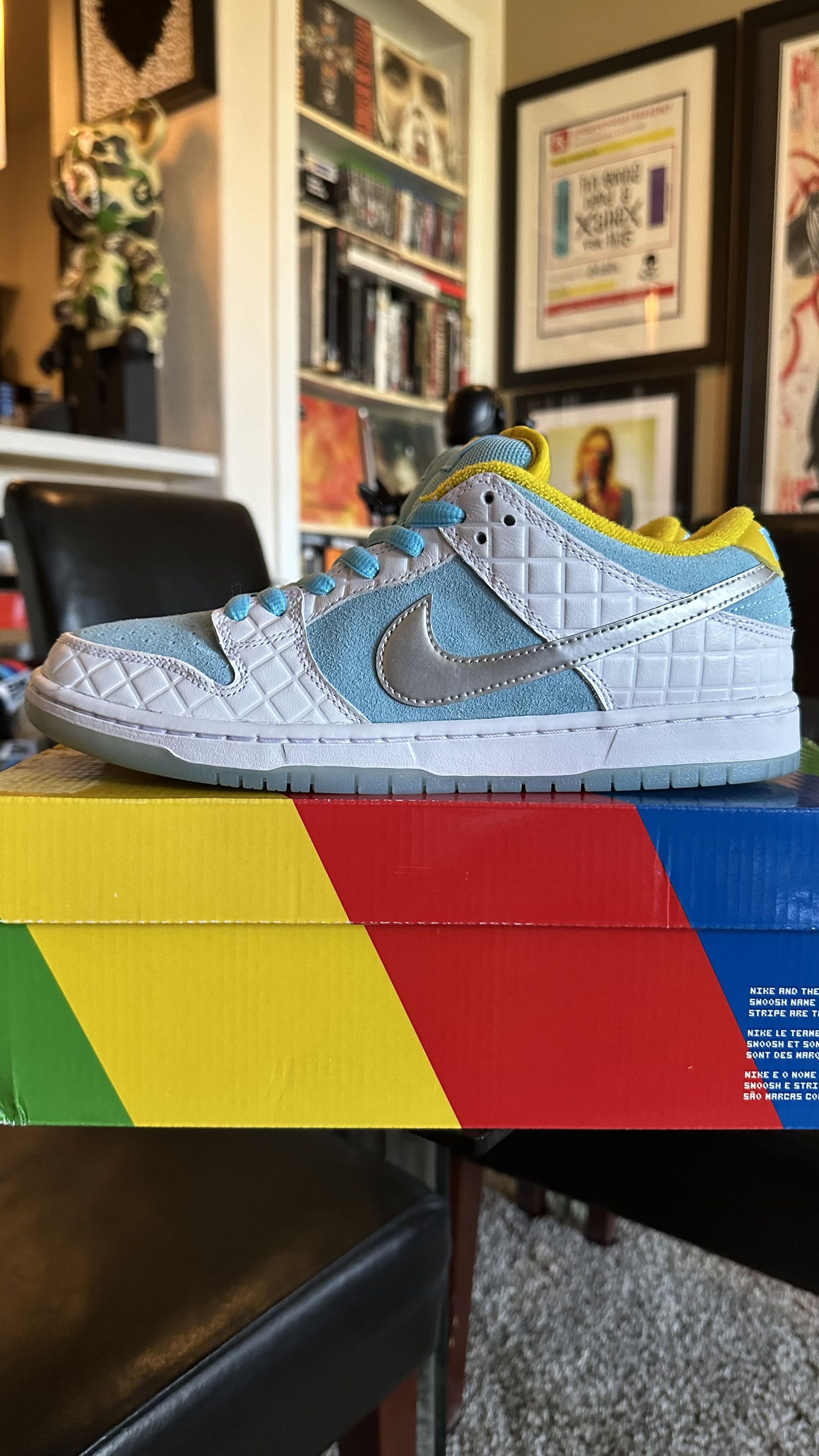 Nike NIKE SB DUNK LOW PRO FTC LAGOON PULSE DH7687-400 9.5 Size US 9.5 / EU 42-43 - 4 Thumbnail