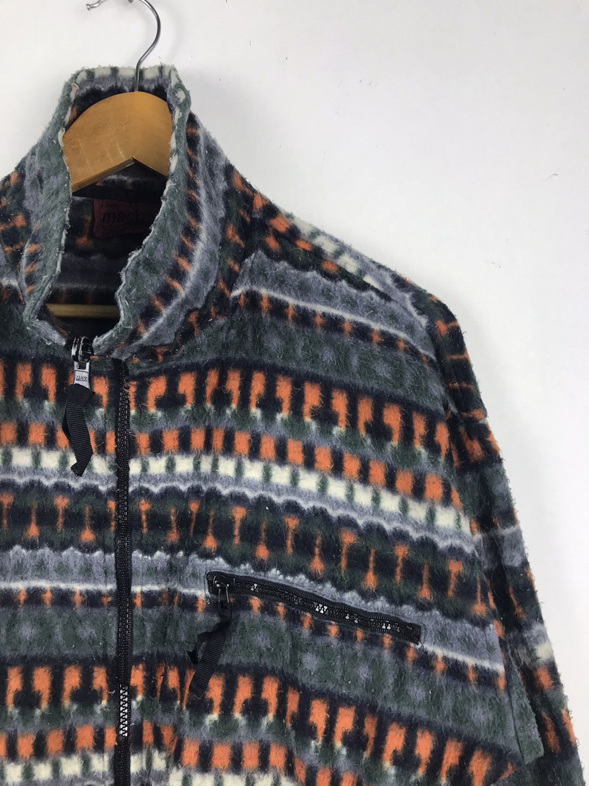 Aran Isles Knitwear × Macbeth × Vintage Macbeth Rare Design Full Zipper Fleece jacket Size US M / EU 48-50 / 2 - 5 Thumbnail