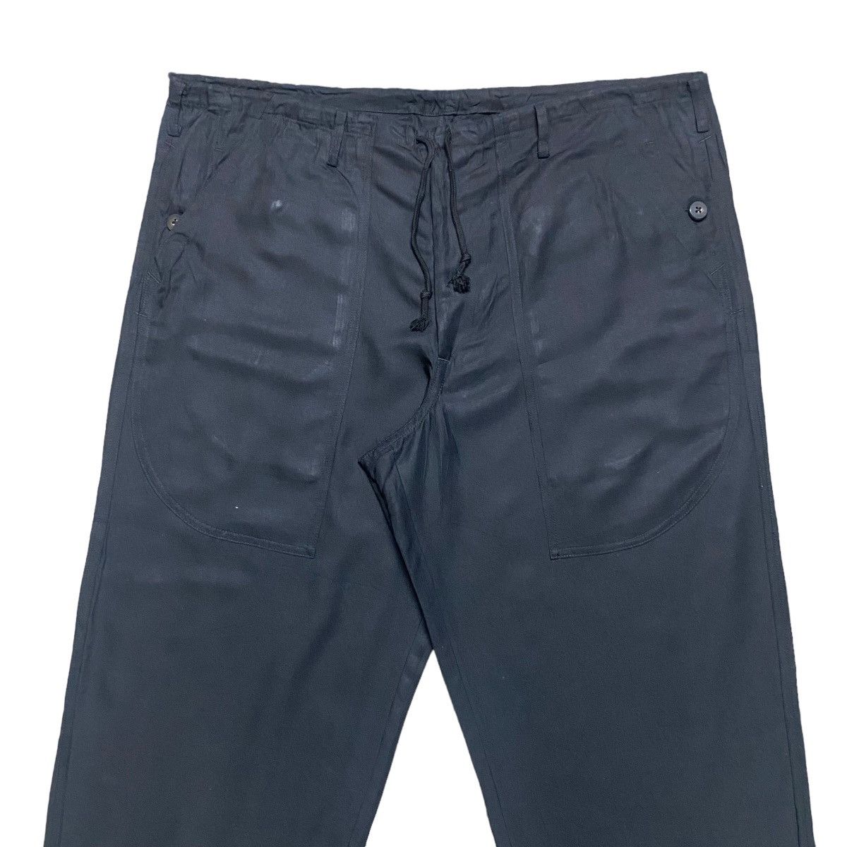 Yohji Yamamoto SS2002 Yohji Yamamoto Soie Silk Drawstring Baggy Pants Size US 36 / EU 52 - 4 Thumbnail