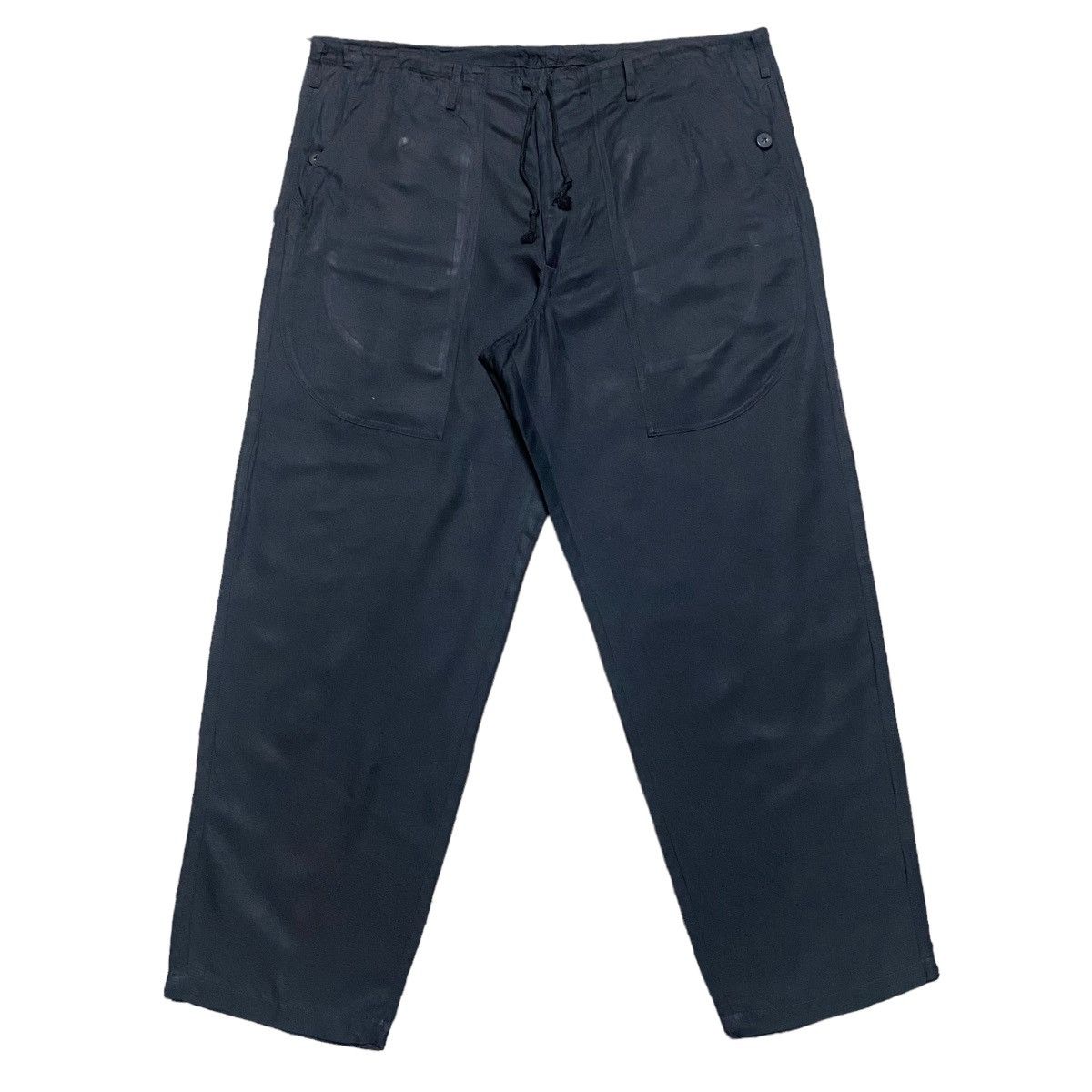 Yohji Yamamoto SS2002 Yohji Yamamoto Soie Silk Drawstring Baggy Pants Size US 36 / EU 52 - 2 Thumbnail