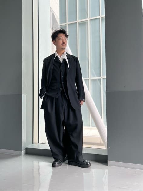 Pre-owned Yohji Yamamoto X Ys For Men Ss2002 Yohji Yamamoto Soie Silk Drawstring Pants In Black