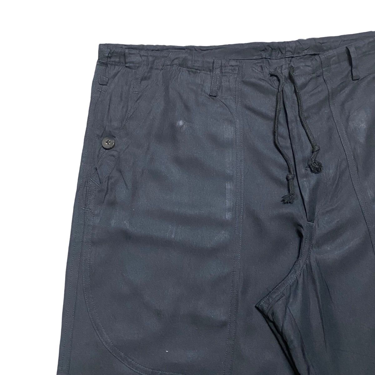 Yohji Yamamoto SS2002 Yohji Yamamoto Soie Silk Drawstring Baggy Pants Size US 36 / EU 52 - 5 Thumbnail