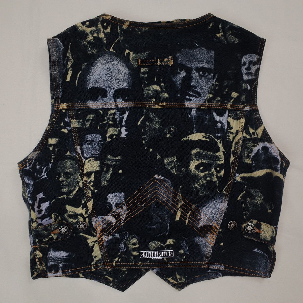 Jean Paul Gaultier AW1992 Jean Paul Gaultier Face Print Denim Vest Vintage Size US M / EU 48-50 / 2 - 5 Thumbnail