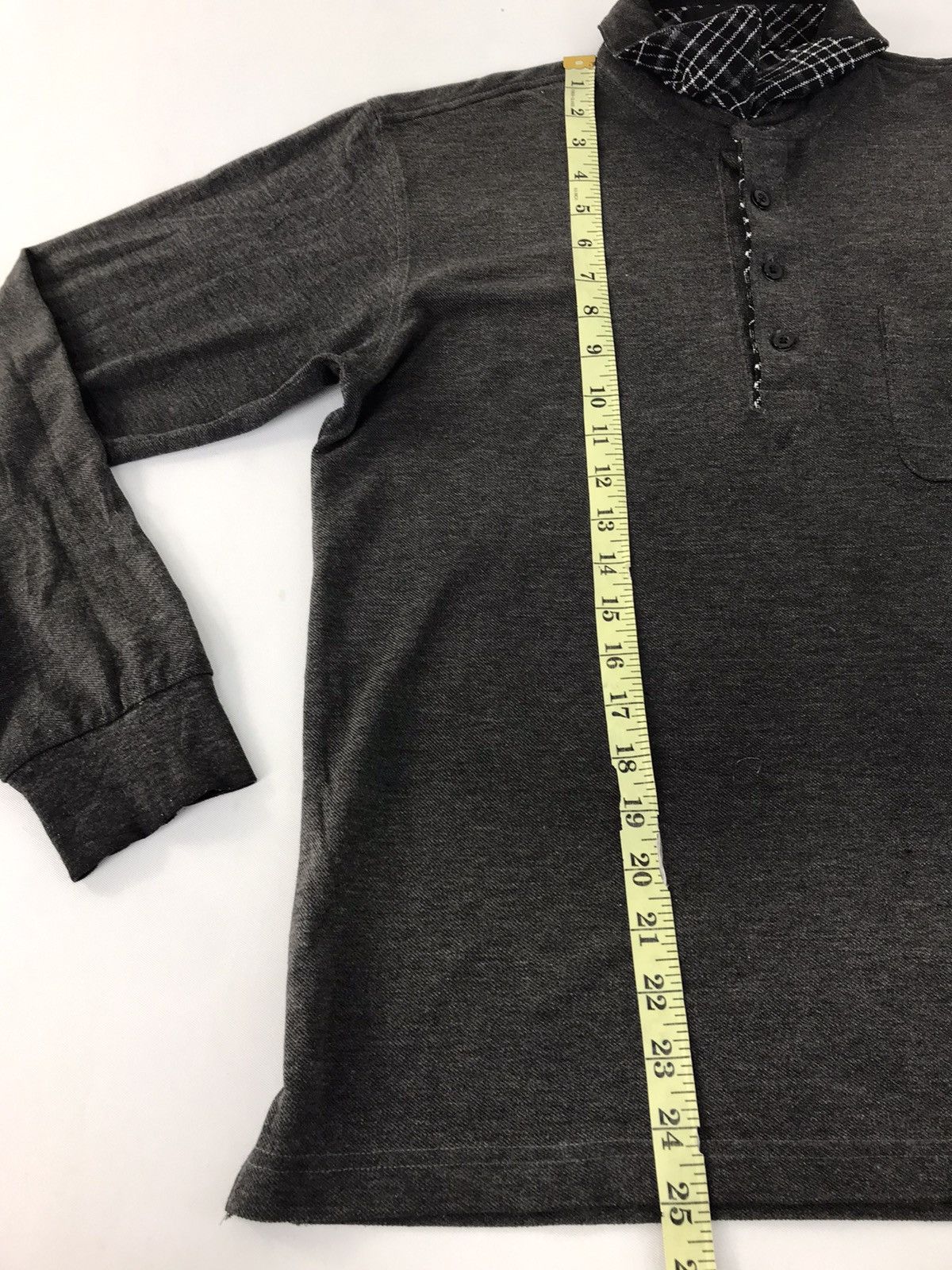Japanese Brand Kansai Yamamoto Single Pocket Design Polo Longsleeve Tee Size US S / EU 44-46 / 1 - 9 Thumbnail