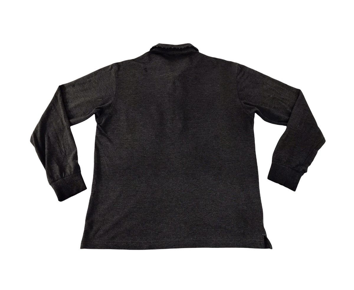 Japanese Brand Kansai Yamamoto Single Pocket Design Polo Longsleeve Tee Size US S / EU 44-46 / 1 - 2 Thumbnail