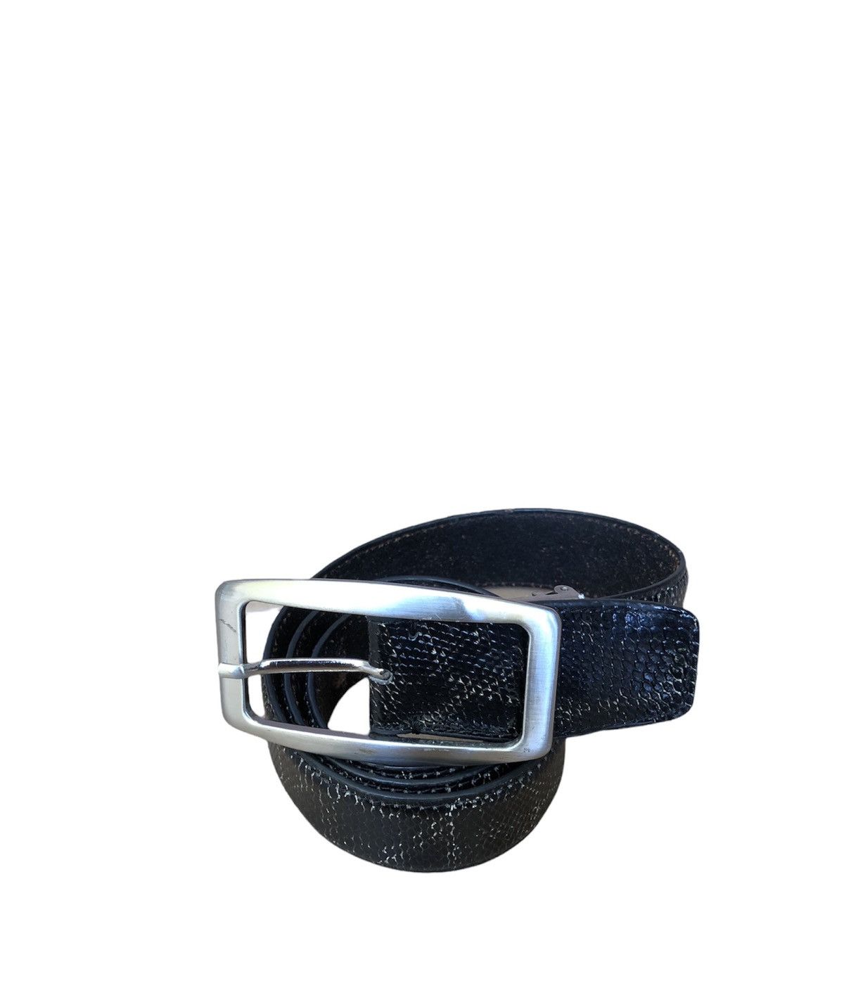 image of Vintage Snake Skin Leather Buckle Belts, Men's