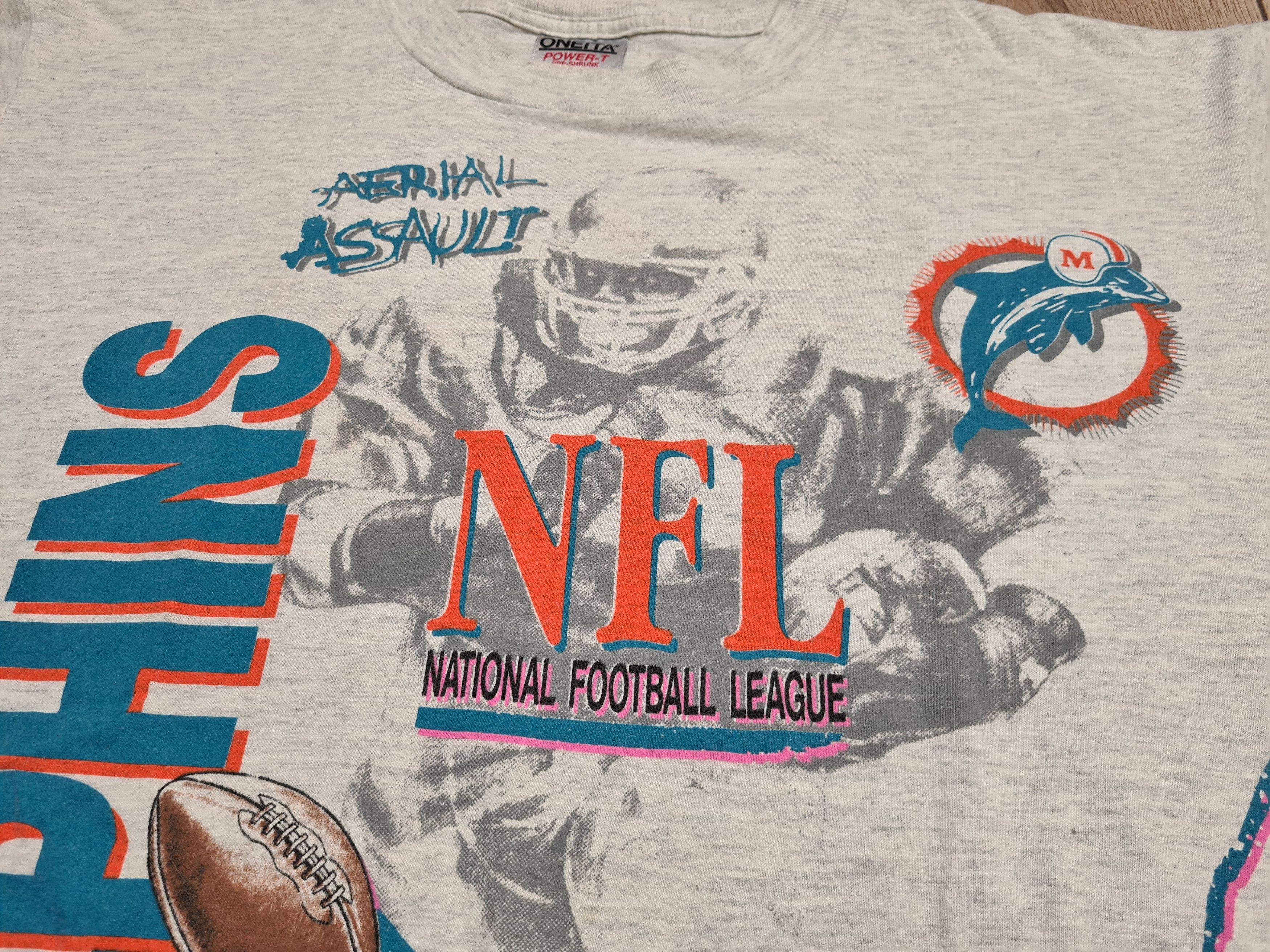 NFL MIAMI DOLPHINS 1990 VITAGE SHIRT NFL AMERICAN FOOTBALL MERCH Size US XL / EU 56 / 4 - 4 Thumbnail