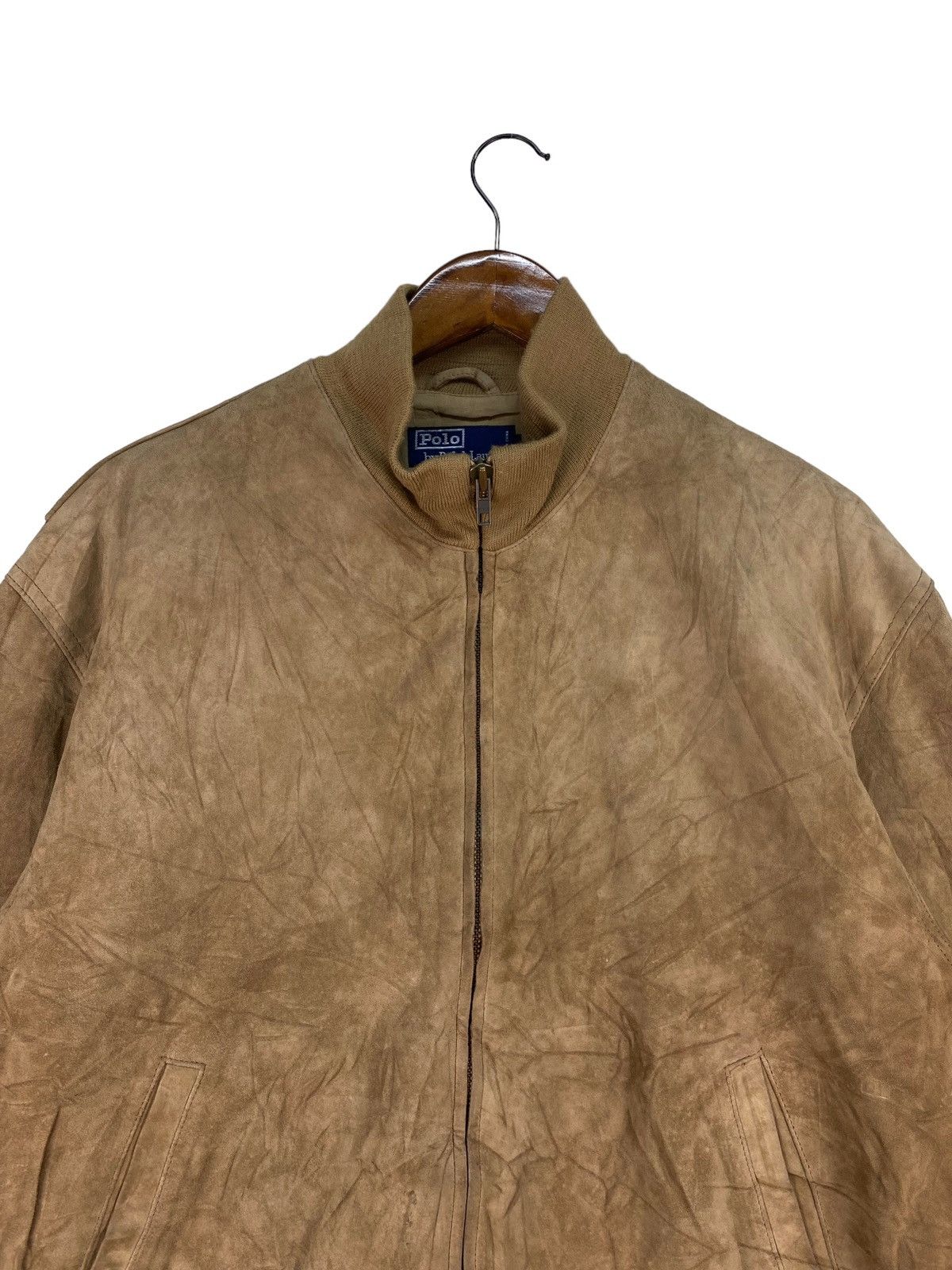 Polo Ralph Lauren Vintage Polo Ralph Lauren Bomber Leather Jacket Size US M / EU 48-50 / 2 - 2 Thumbnail