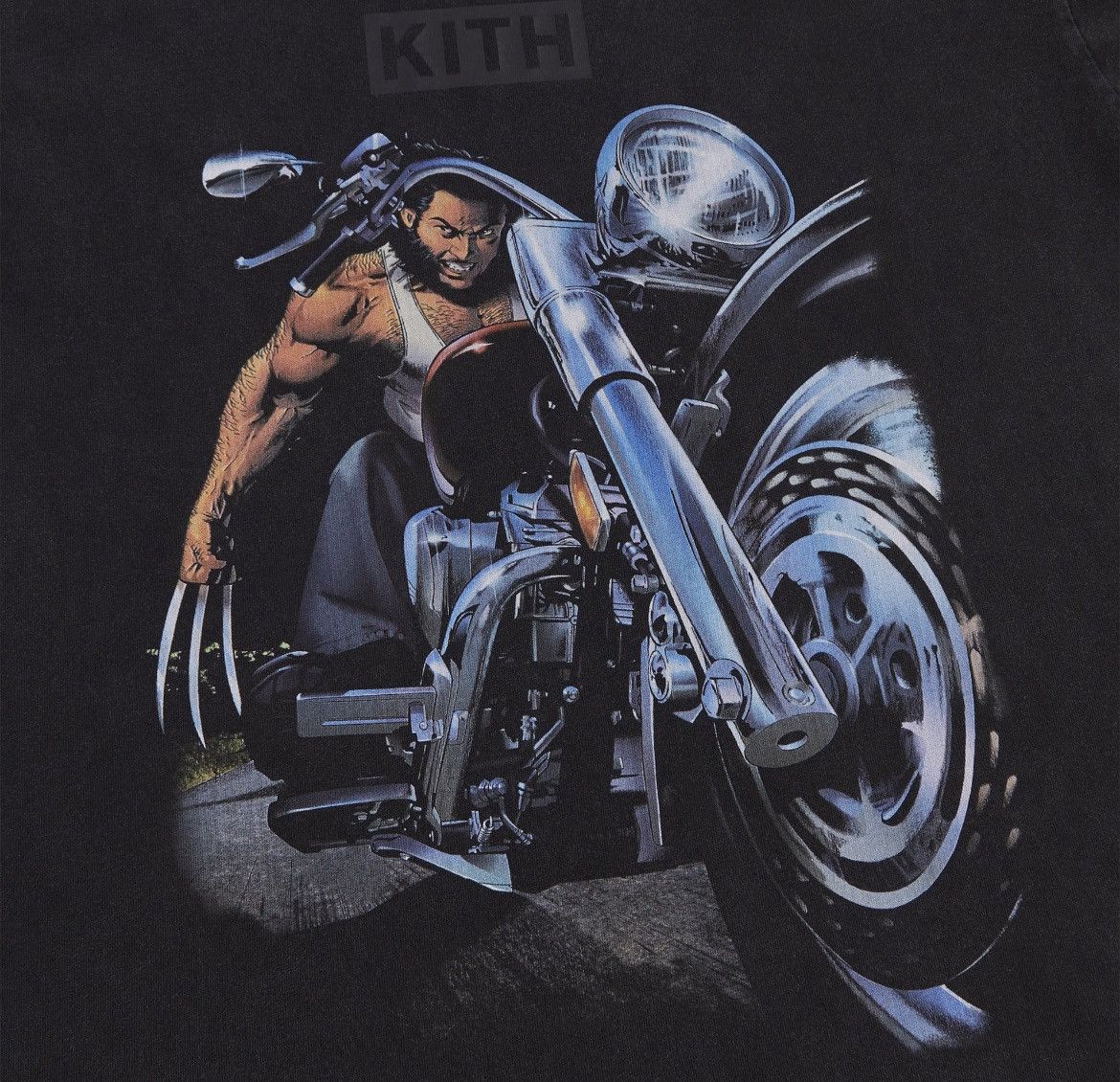 Kith IN HAND* Kith X-Men Wolverine Chopper Vintage Box Logo Tee Size US M / EU 48-50 / 2 - 9 Thumbnail