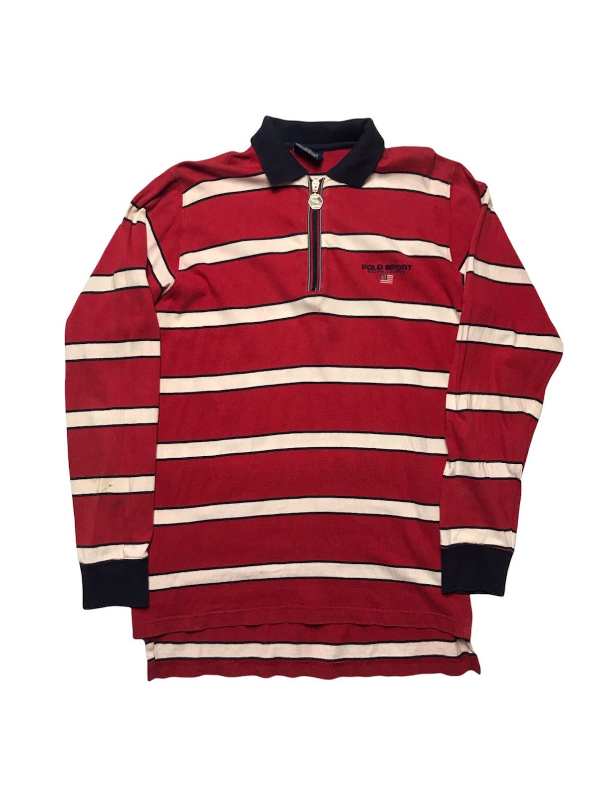 Polo Ralph Lauren × Ralph Lauren × Vintage Vintage Polo Sport Ralph Lauren Long Sleeve Shirt Size US L / EU 52-54 / 3 - 1 Thumbnail