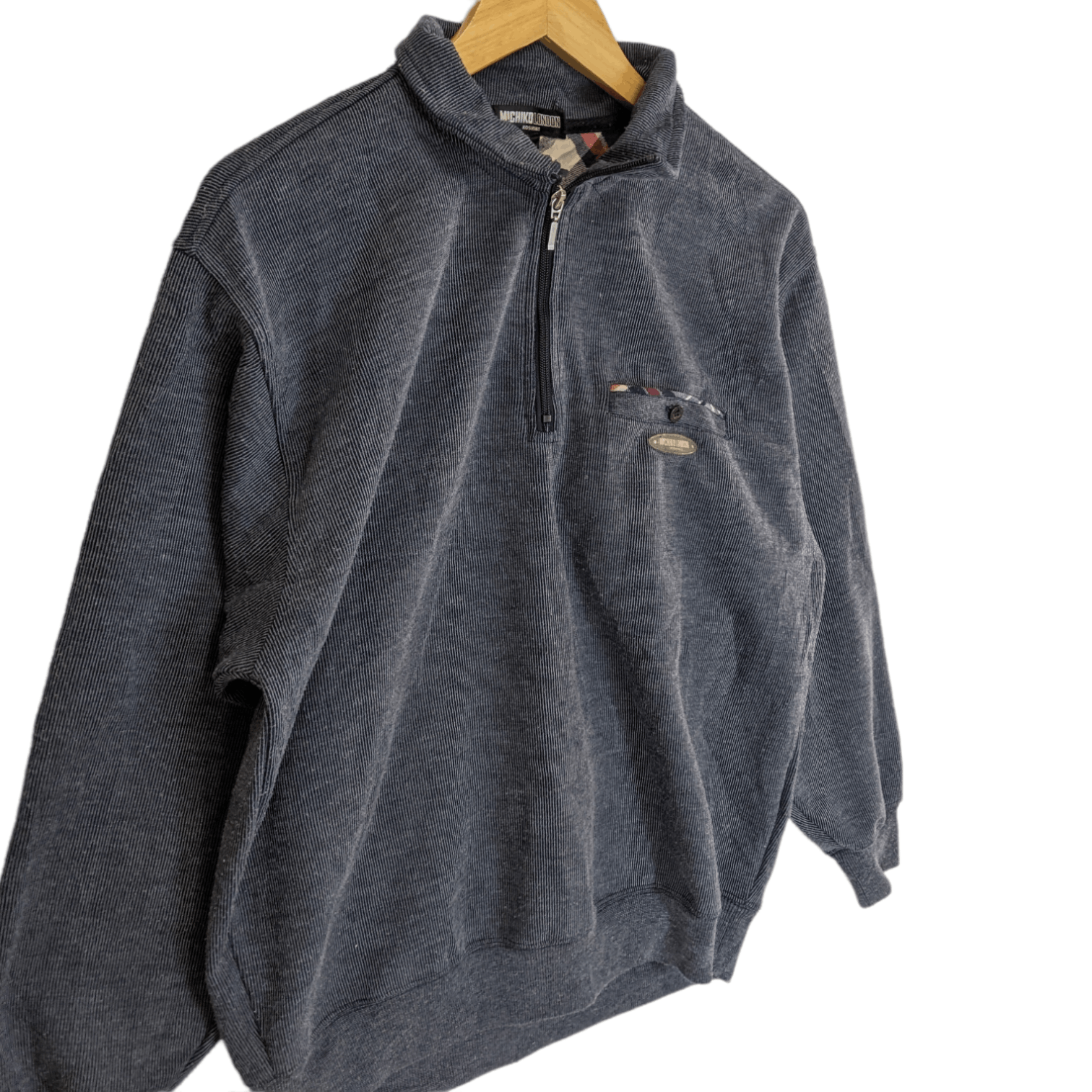 Japanese Brand MICHIKO LONDON KOSHINO Retro Polo Jumper Sweatshirt Size US M / EU 48-50 / 2 - 3 Thumbnail