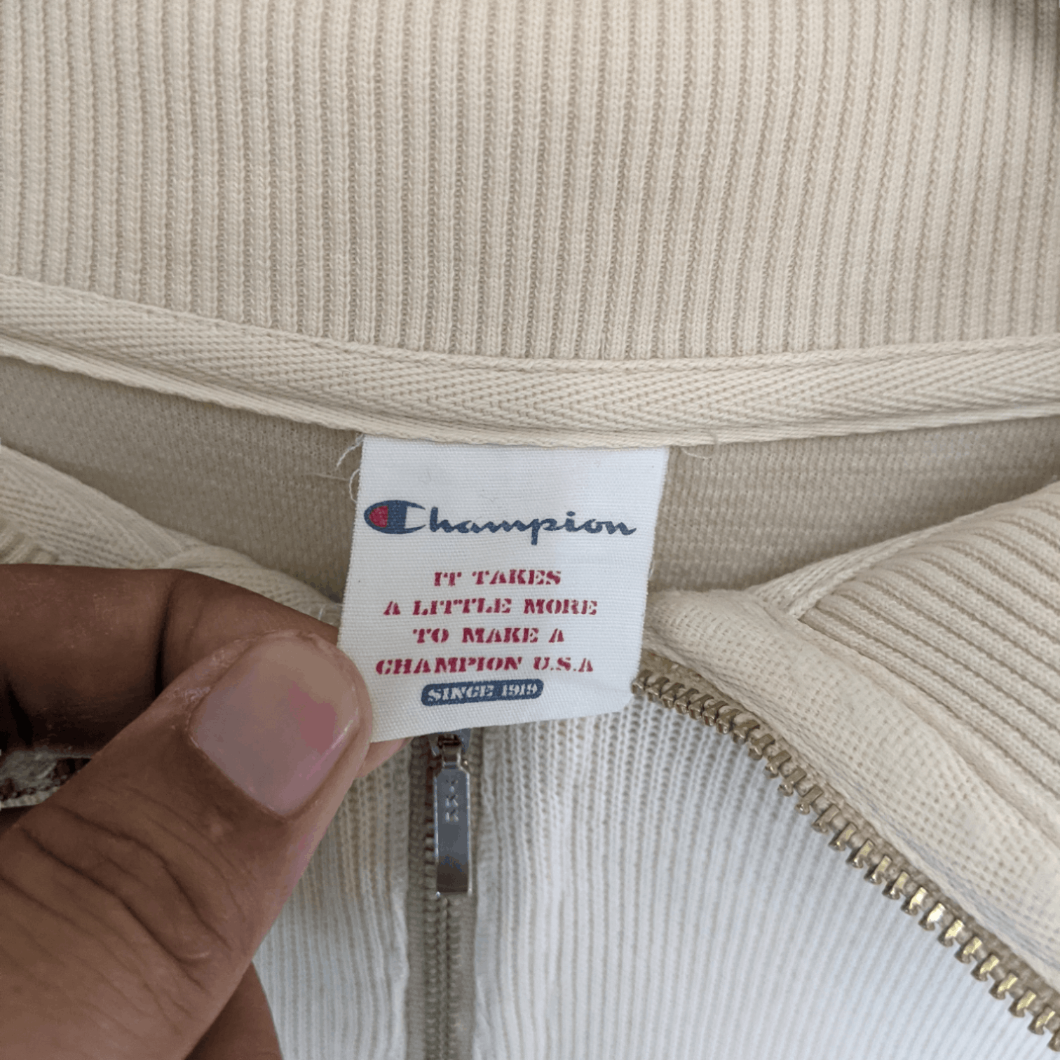 Champion CHAMPION Polo Jumper Sweatshirt Size US L / EU 52-54 / 3 - 8 Thumbnail