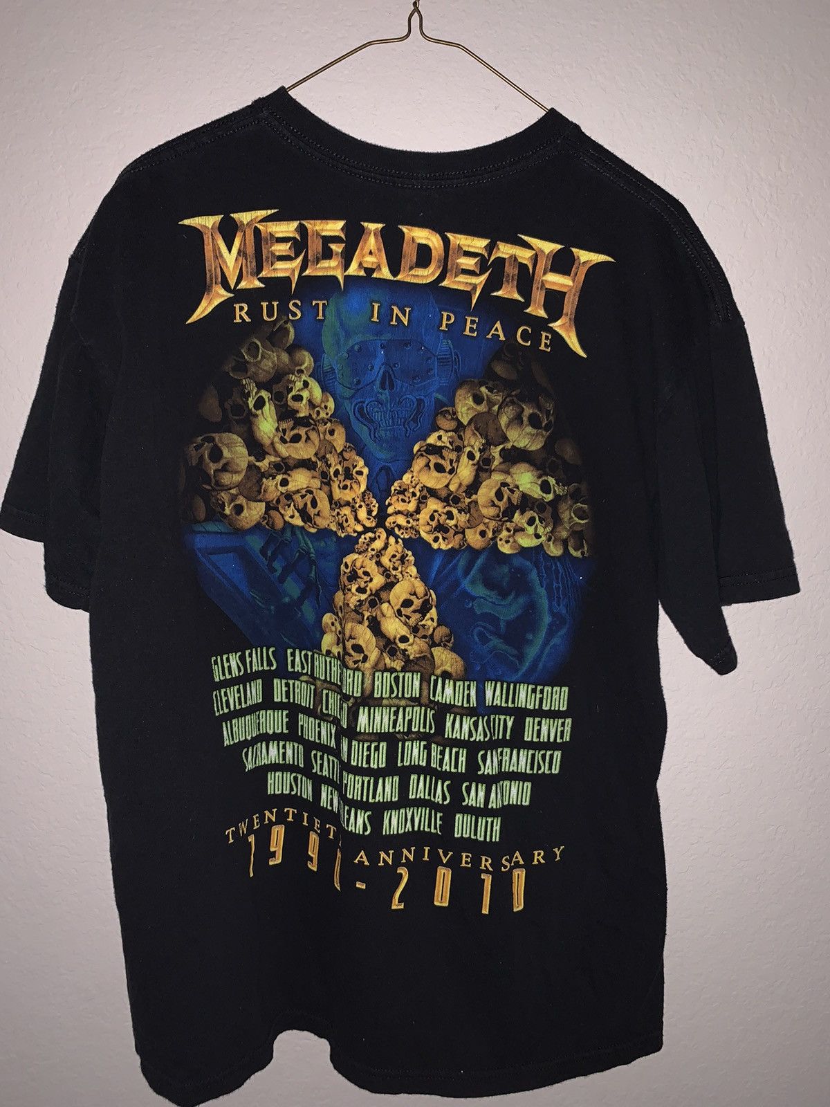 Band Tees × Megadeth × Vintage Megadeth Rust In Peace Vintage Tour T Size US L / EU 52-54 / 3 - 4 Thumbnail