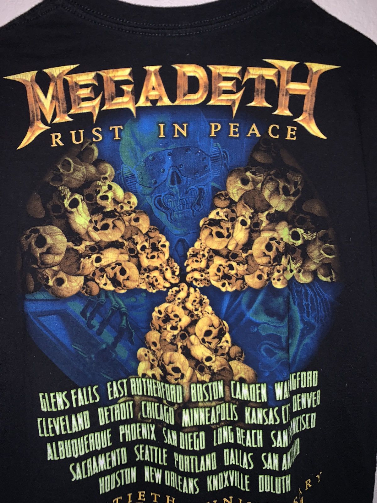 Band Tees × Megadeth × Vintage Megadeth Rust In Peace Vintage Tour T Size US L / EU 52-54 / 3 - 5 Thumbnail