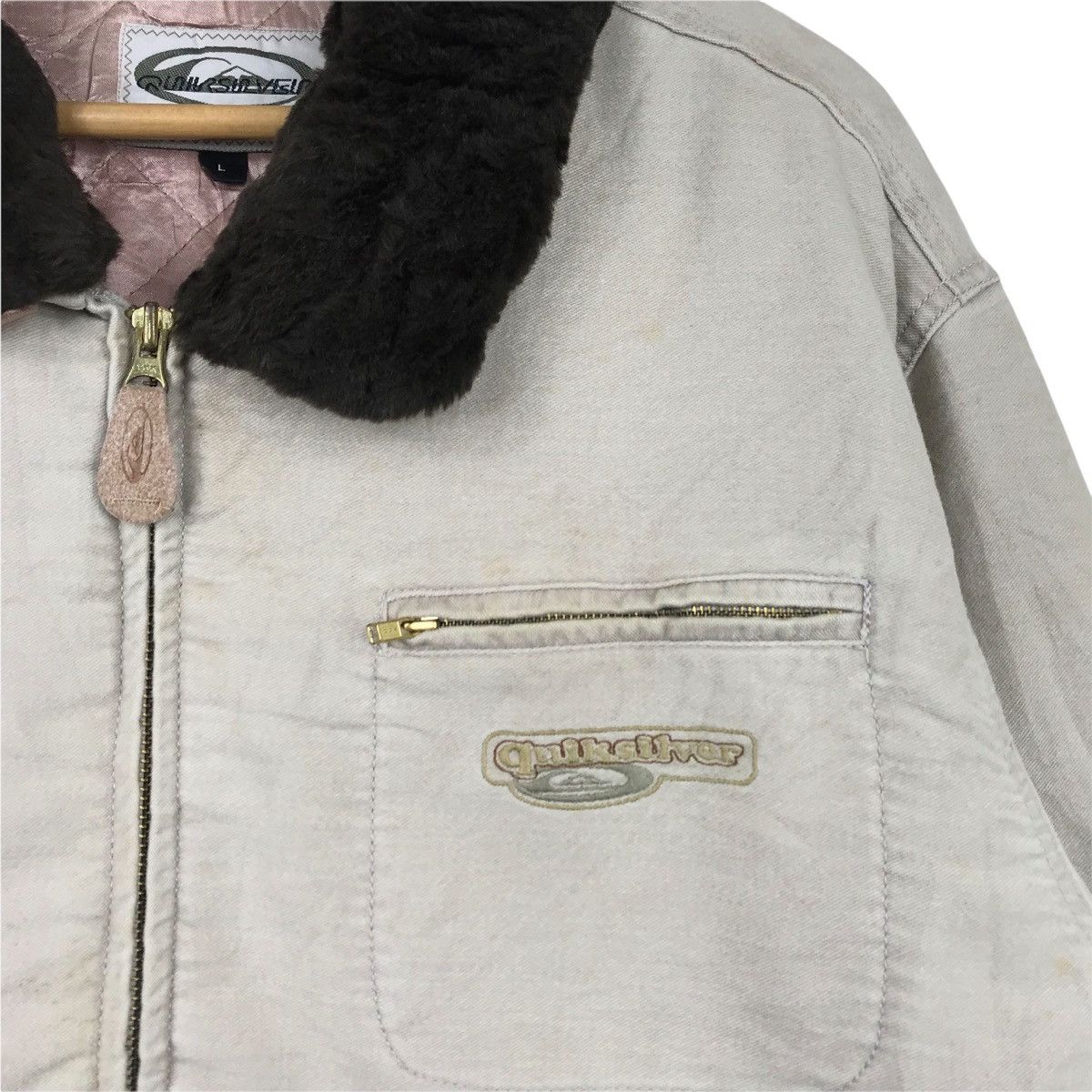 Quiksilver Vintage QUIKSILVER Core Jacket Small Logo Embroidered Size US L / EU 52-54 / 3 - 3 Thumbnail