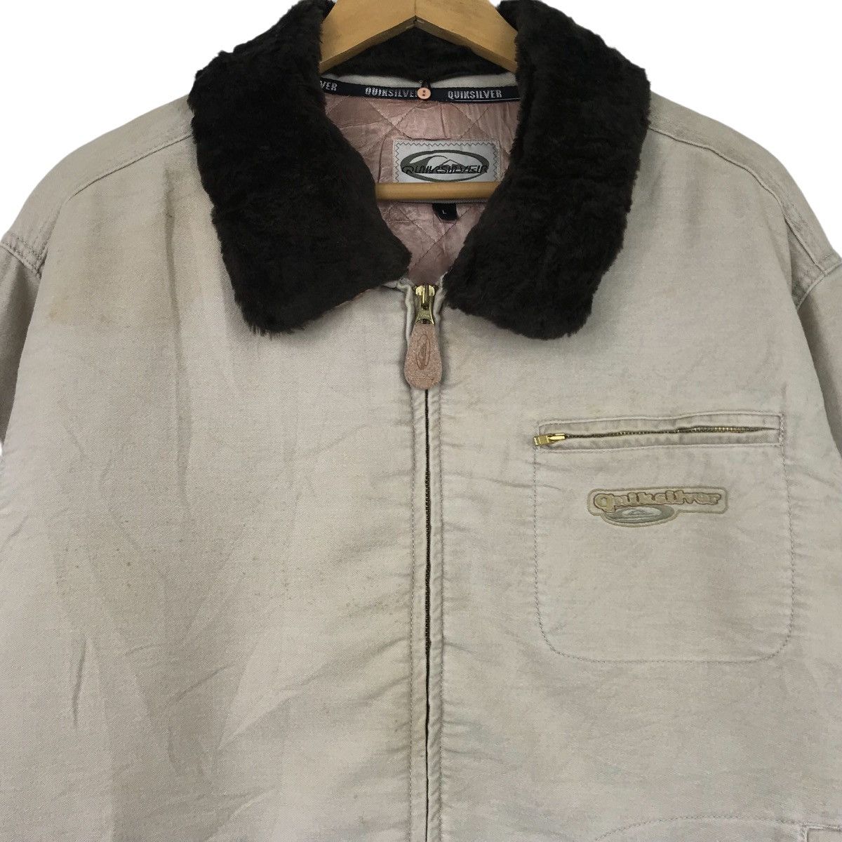 Quiksilver Vintage QUIKSILVER Core Jacket Small Logo Embroidered Size US L / EU 52-54 / 3 - 2 Thumbnail