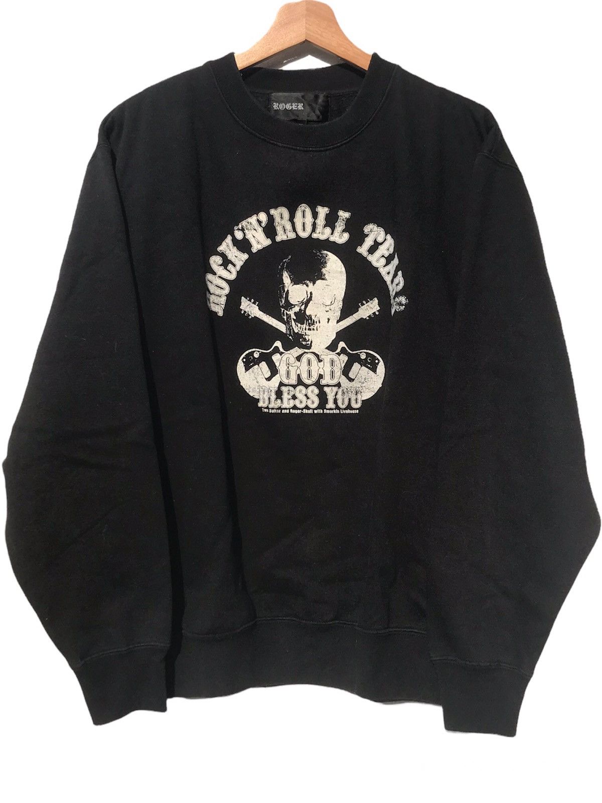 image of Rock T Shirt x Seditionaries Offer Meroger Rock N Roll Tears Sweatshirt in Black, Men's (Size XL)