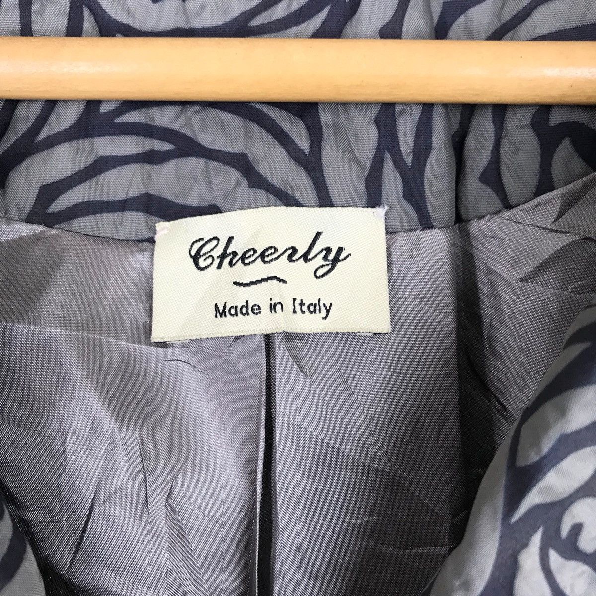 Designer × Vintage Vintage CHEERLY Long Jacket Flower Design Italian Designer Size L / US 10 / IT 46 - 5 Thumbnail