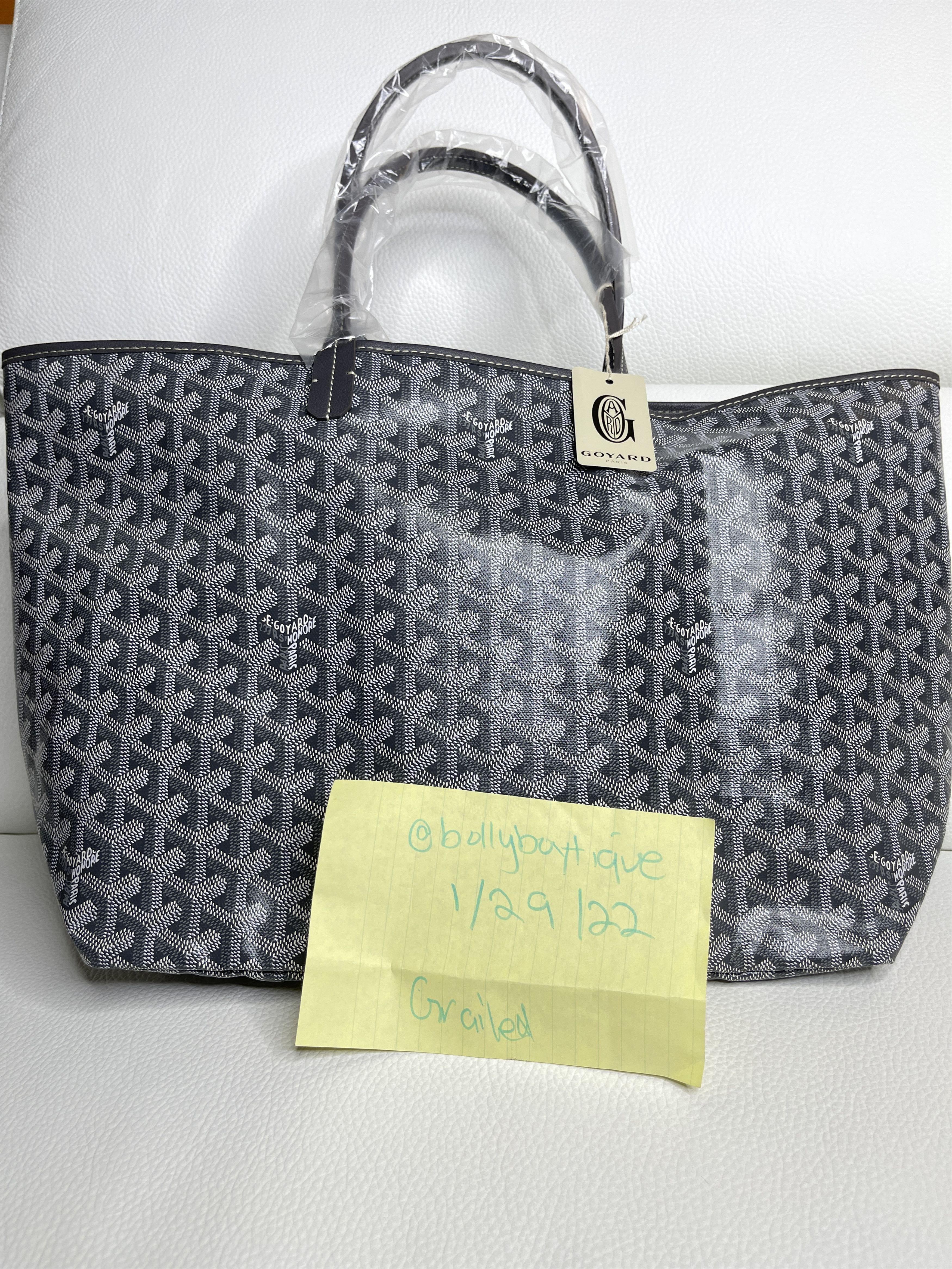 Goyard Brand NWT - Grey Goyard Saint Louis PM Reversible Tote Size ONE SIZE - 9 Thumbnail