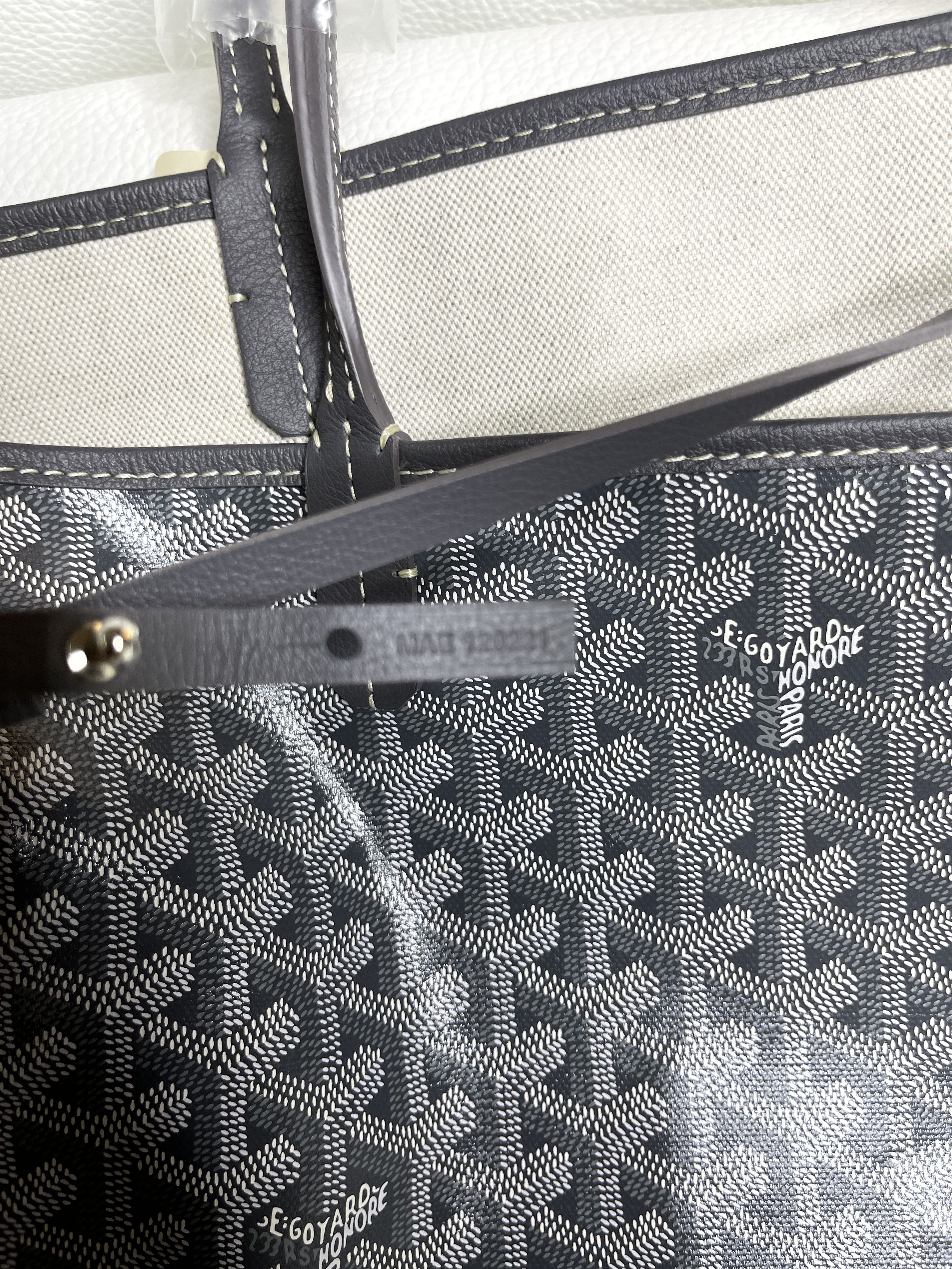 Goyard Brand NWT - Grey Goyard Saint Louis PM Reversible Tote Size ONE SIZE - 11 Thumbnail