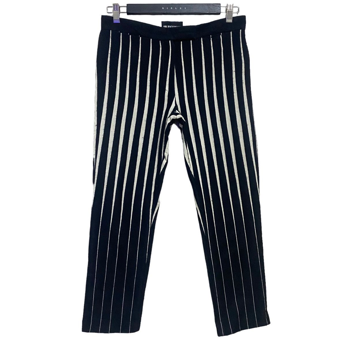 Ann Demeulemeester Ann Demeulemeester Striped Wool Jacquard Pants Size 30" / US 8 / IT 44 - 1 Thumbnail