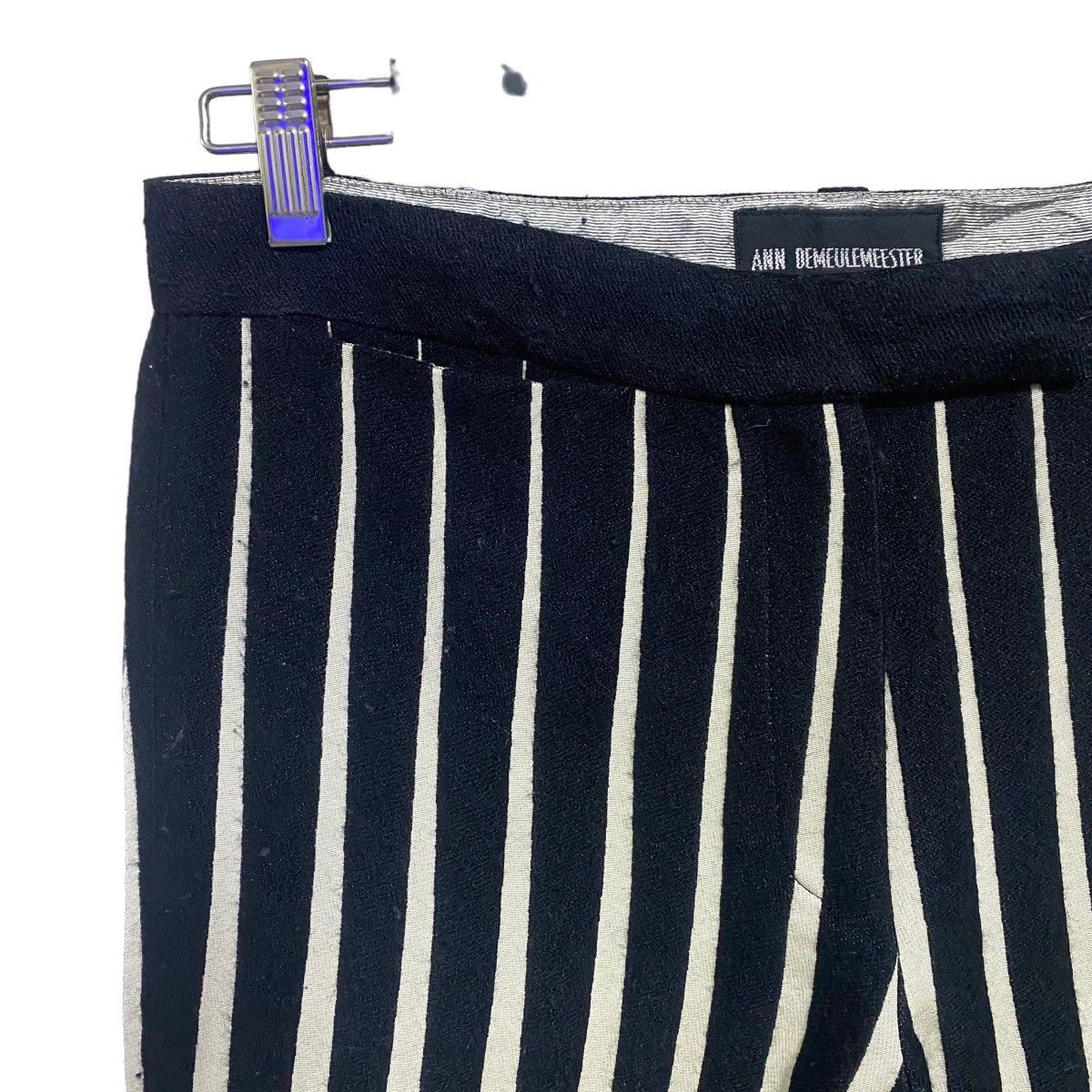 Ann Demeulemeester Ann Demeulemeester Striped Wool Jacquard Pants Size 30" / US 8 / IT 44 - 8 Thumbnail
