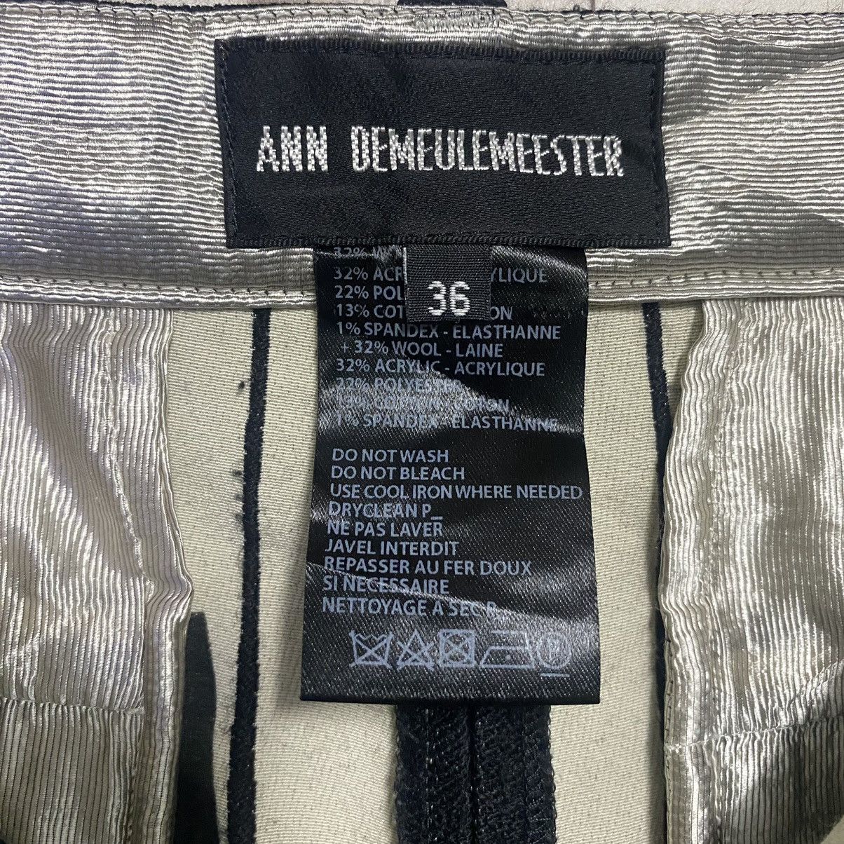 Ann Demeulemeester Ann Demeulemeester Striped Wool Jacquard Pants Size 30" / US 8 / IT 44 - 20 Thumbnail