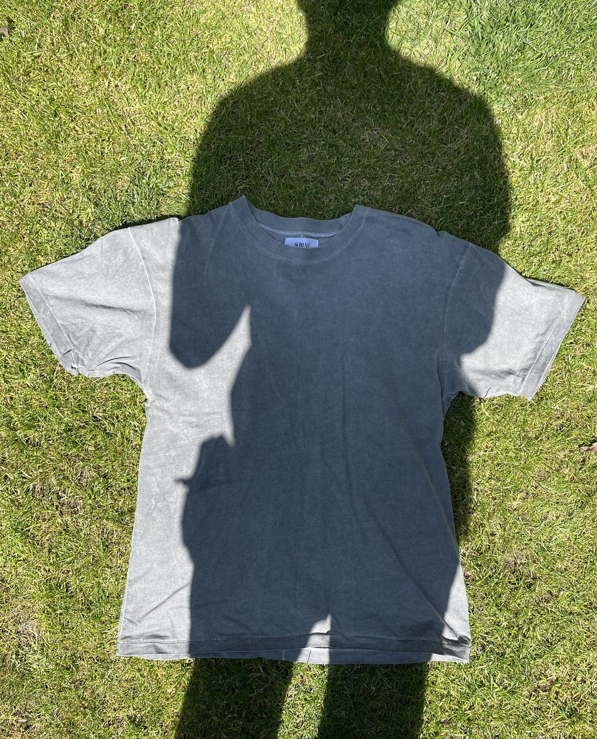 image of Somar Spine-Stitch Tee in Grey, Men's (Size Medium)