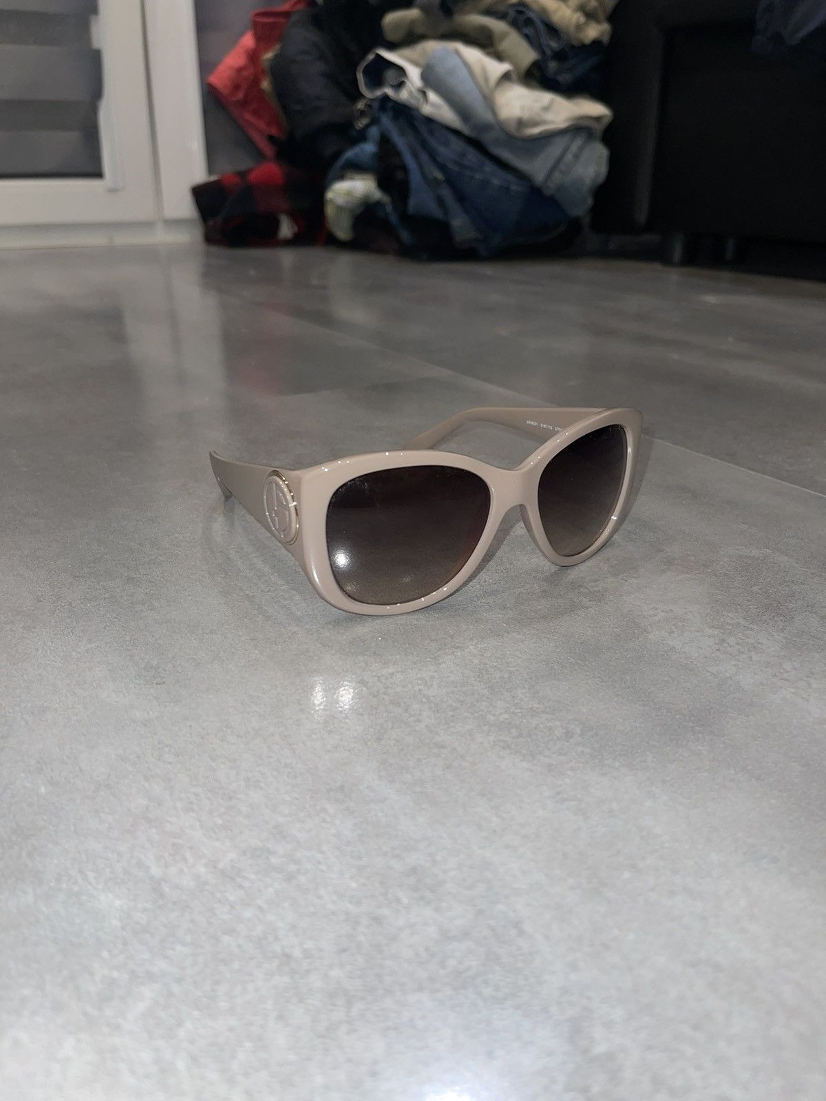 Emporio Armani Giorgio Armani AR8031 5187/13 Cream Sunglasses Size ONE SIZE - 3 Thumbnail