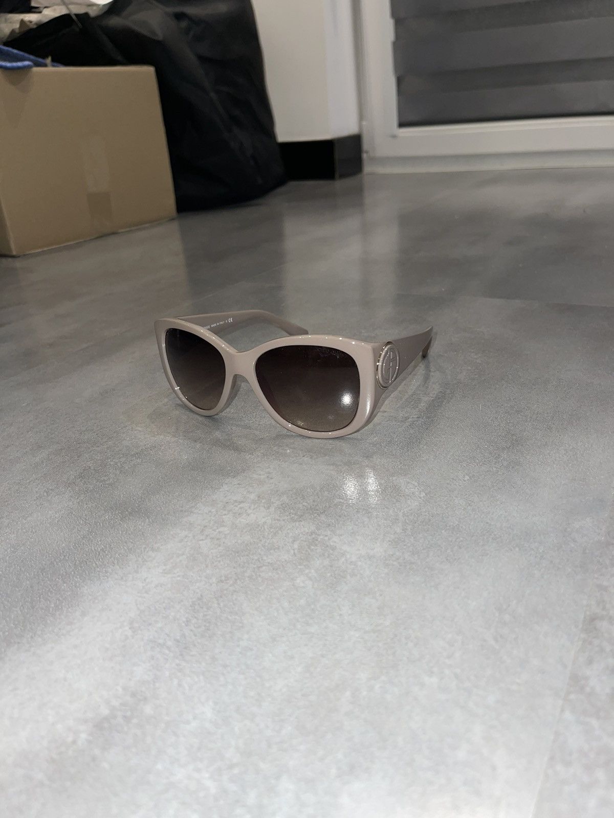 Emporio Armani Giorgio Armani AR8031 5187/13 Cream Sunglasses Size ONE SIZE - 1 Thumbnail