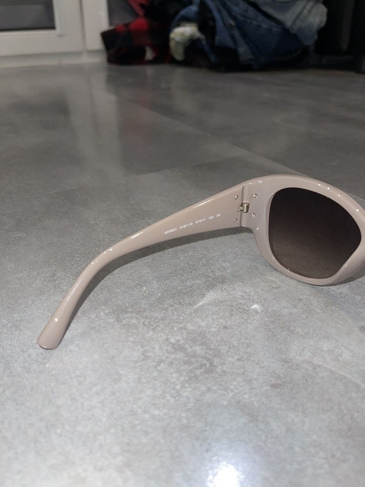 Emporio Armani Giorgio Armani AR8031 5187/13 Cream Sunglasses Size ONE SIZE - 12 Thumbnail